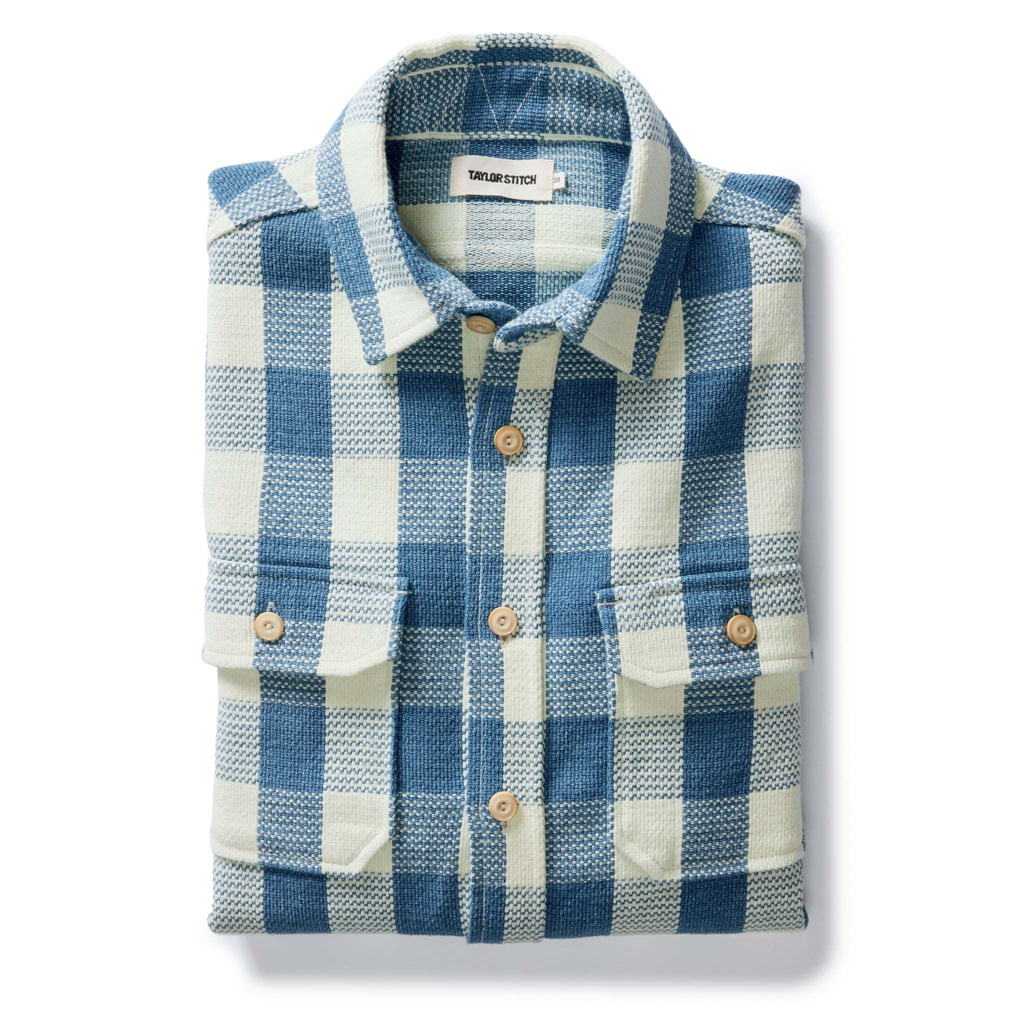 The Division Shirt in Washed Indigo Check