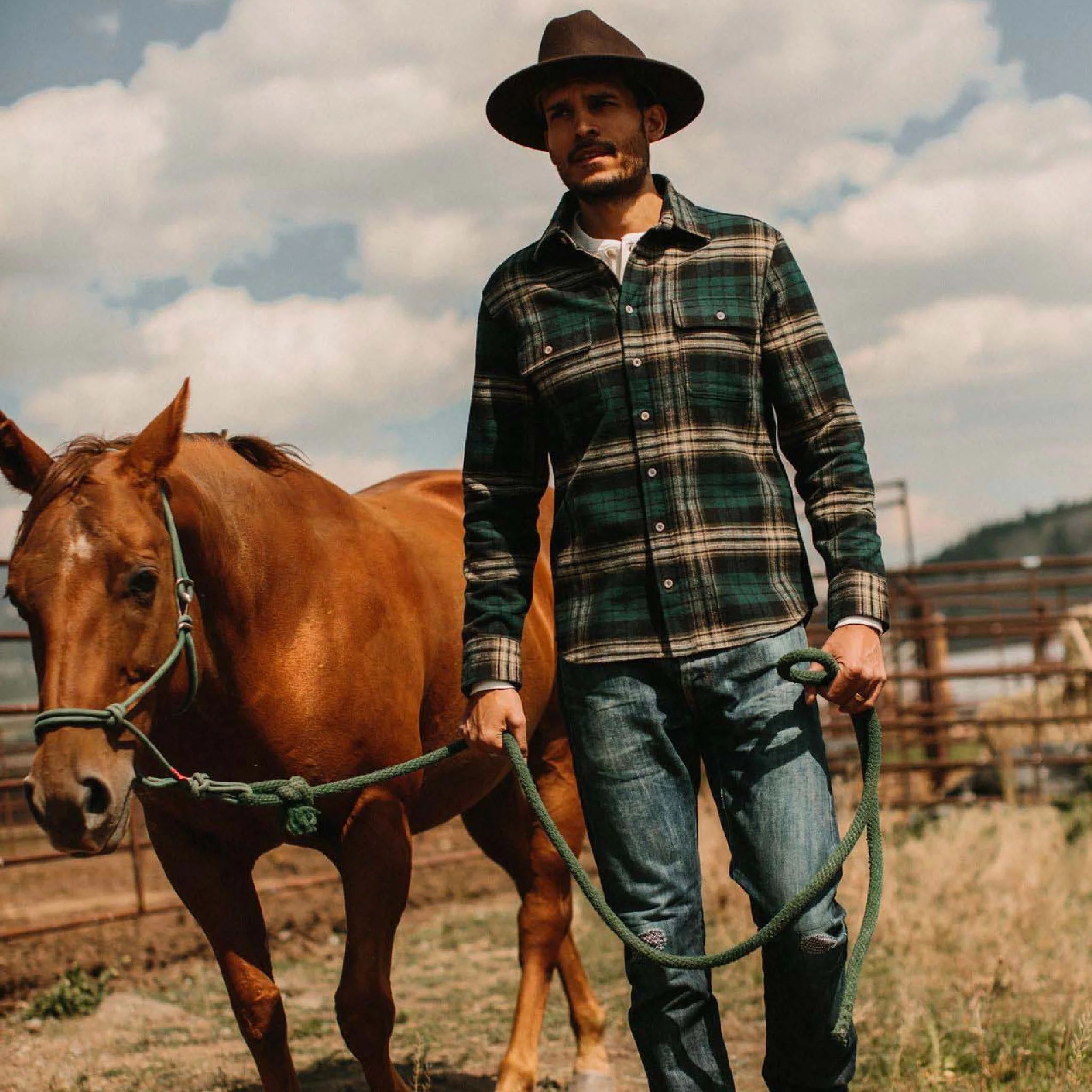 The Ledge Shirt in Deep Sea Plaid