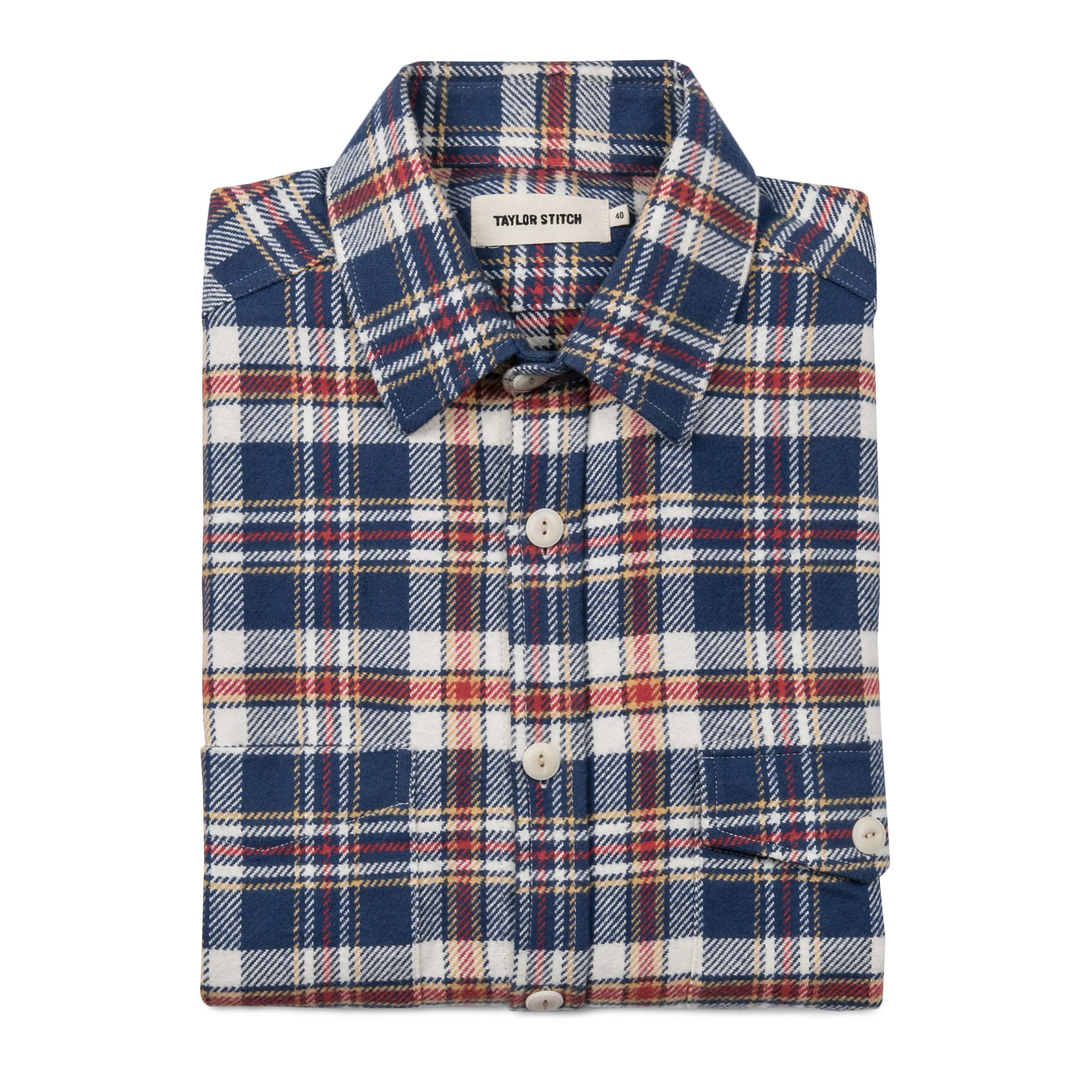 The Crater Shirt in Navy Plaid