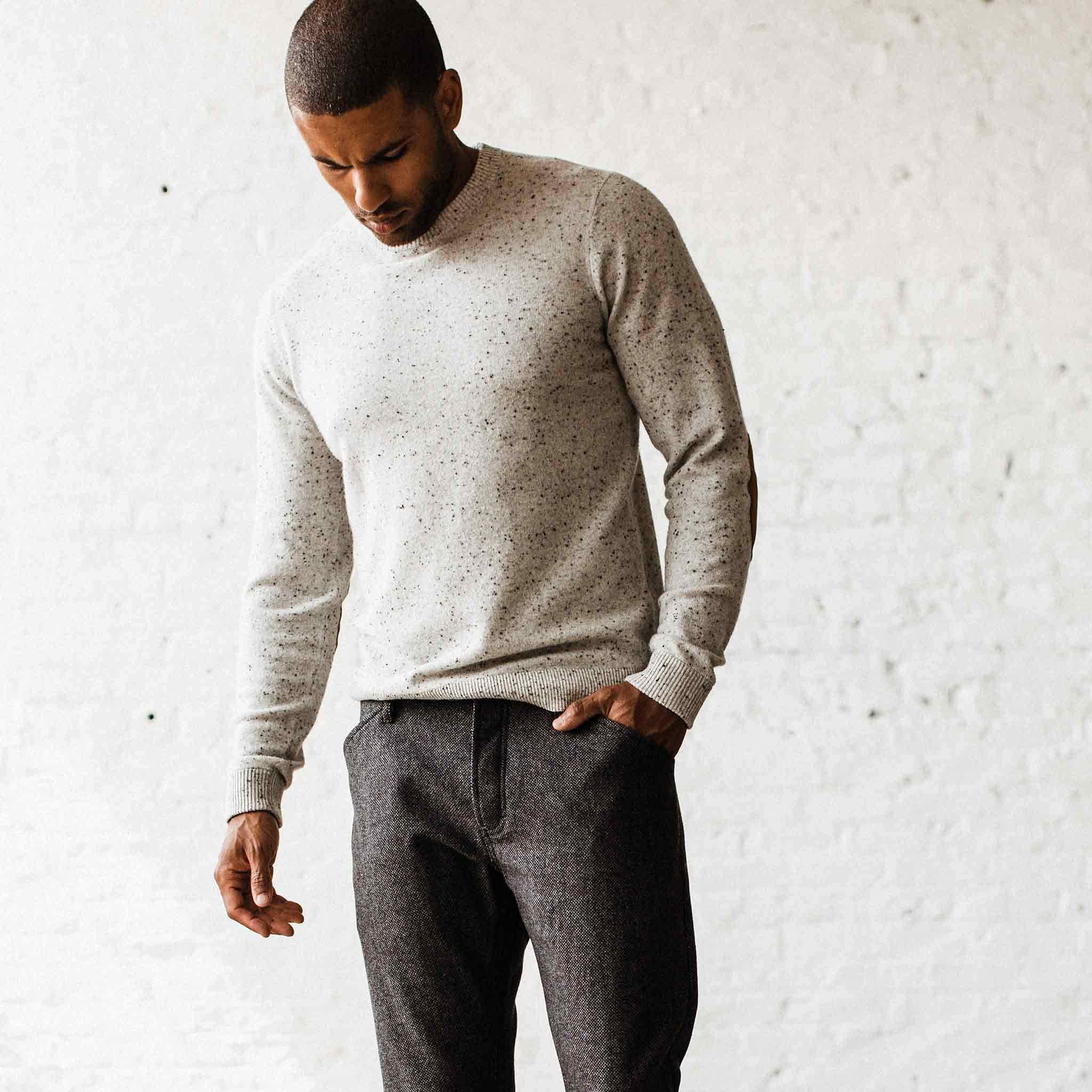 The Hardtack Sweater in Polar Yak Donegal