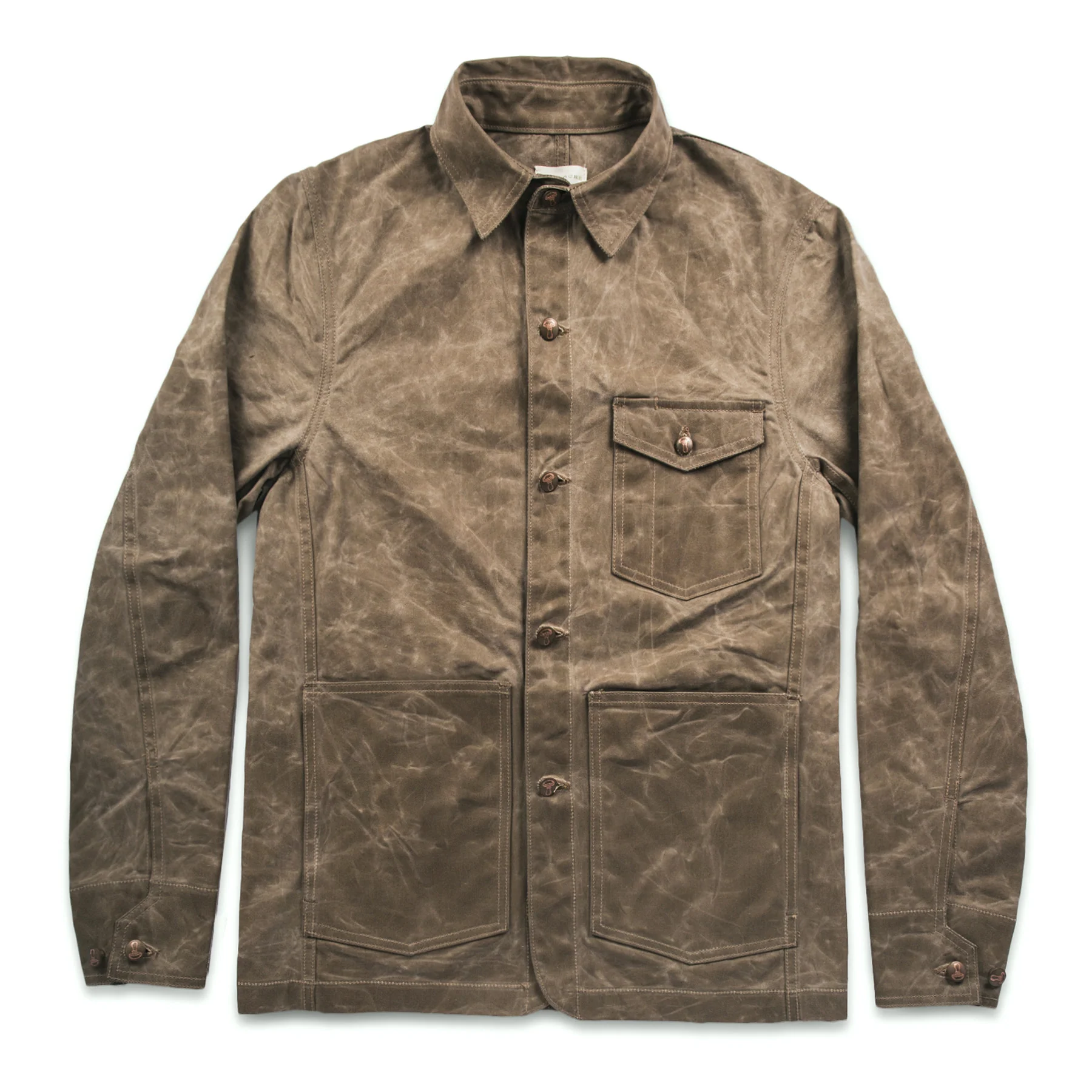 The Project Jacket in Field Tan Beeswaxed Canvas