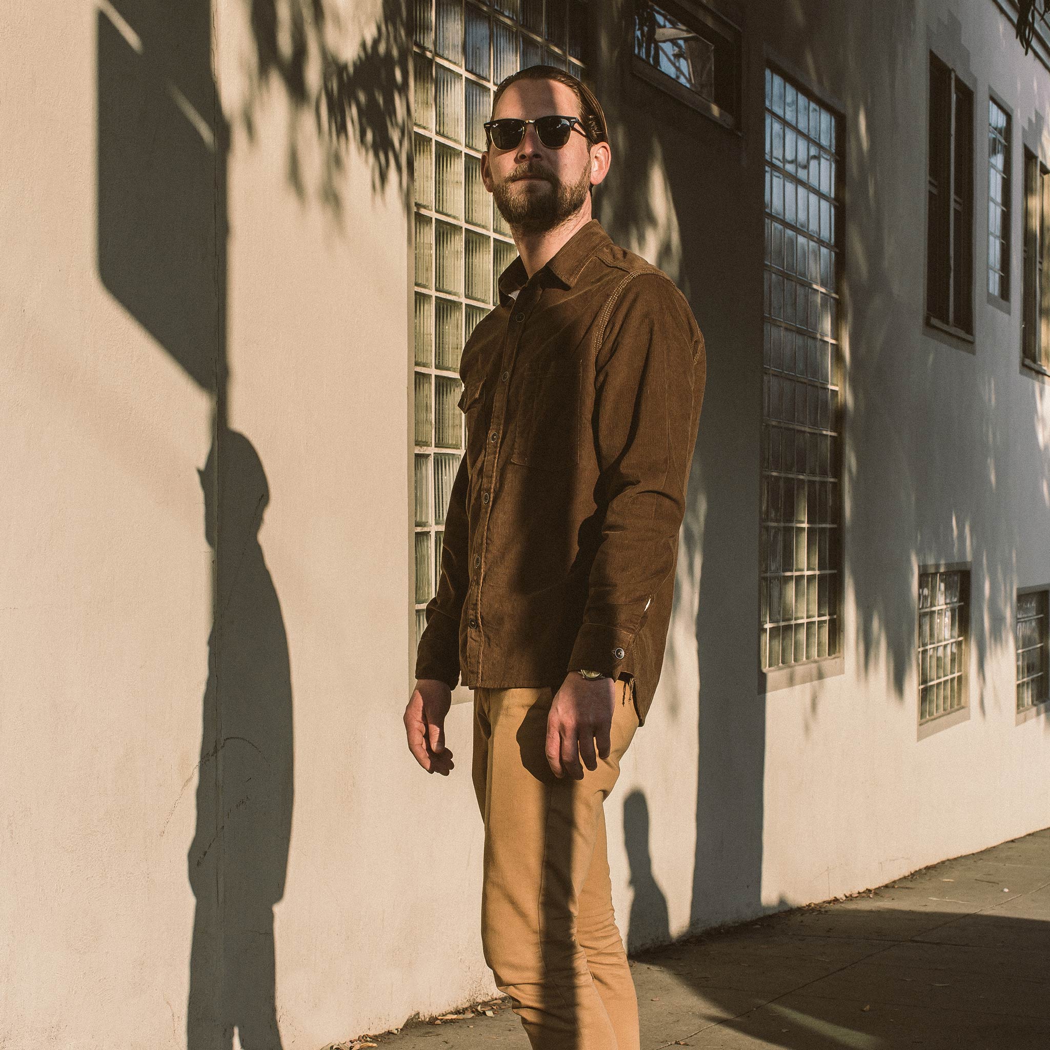 The Utility Shirt in Tobacco Cord