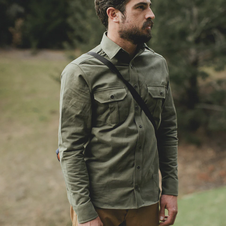 Olive Twill Highlands Shirt