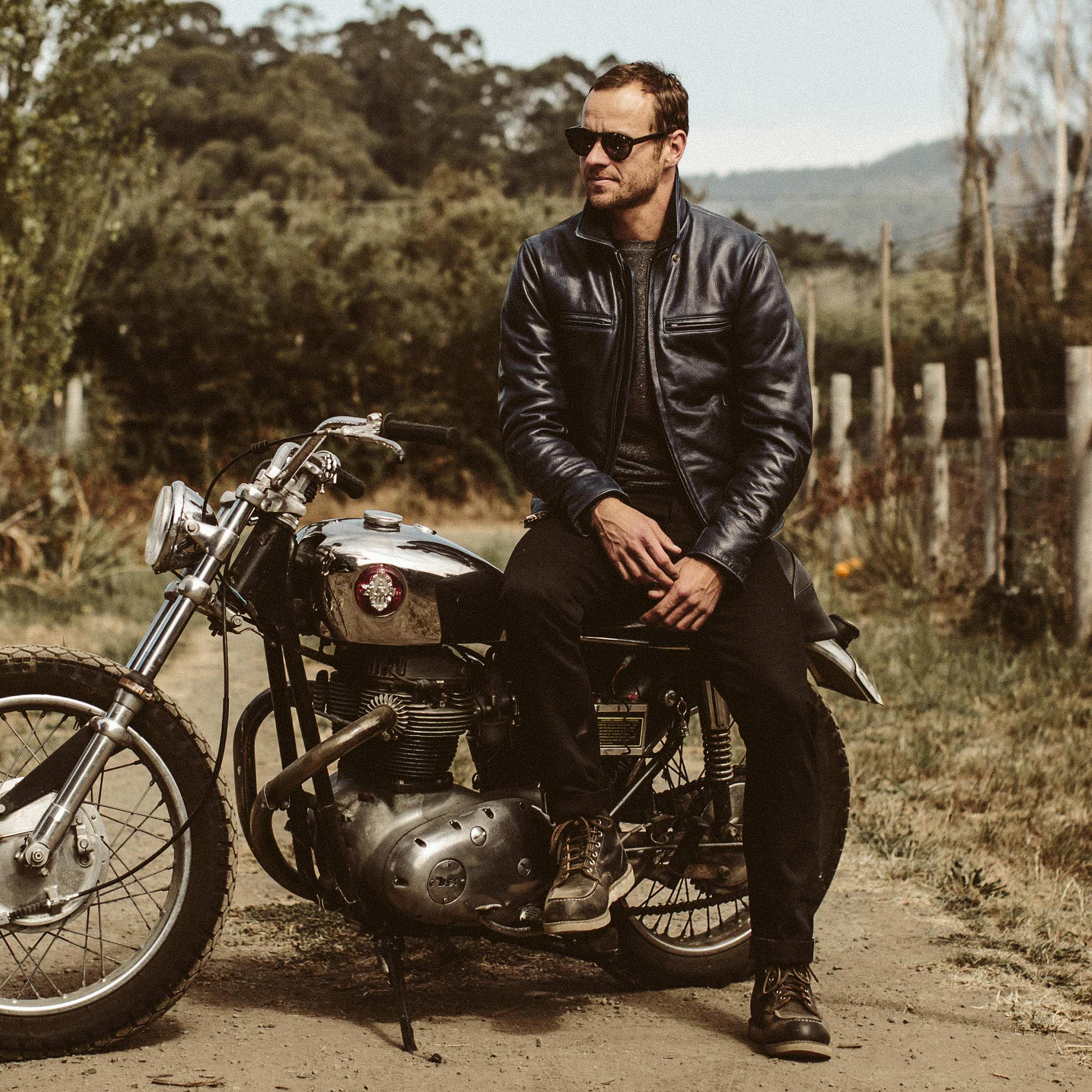 The Moto Jacket in Midnight Steerhide