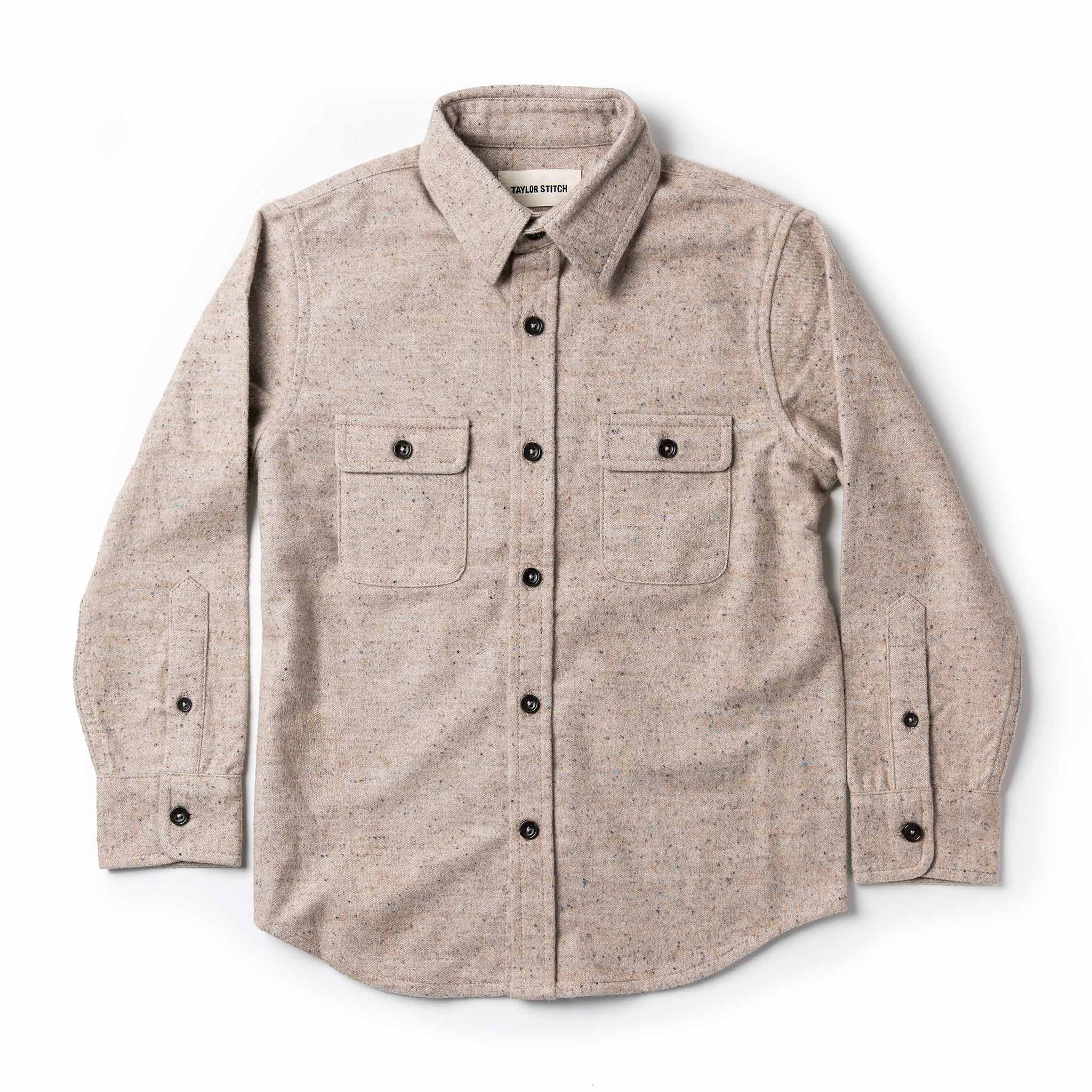 The Little Yosemite Shirt in Oat Donegal