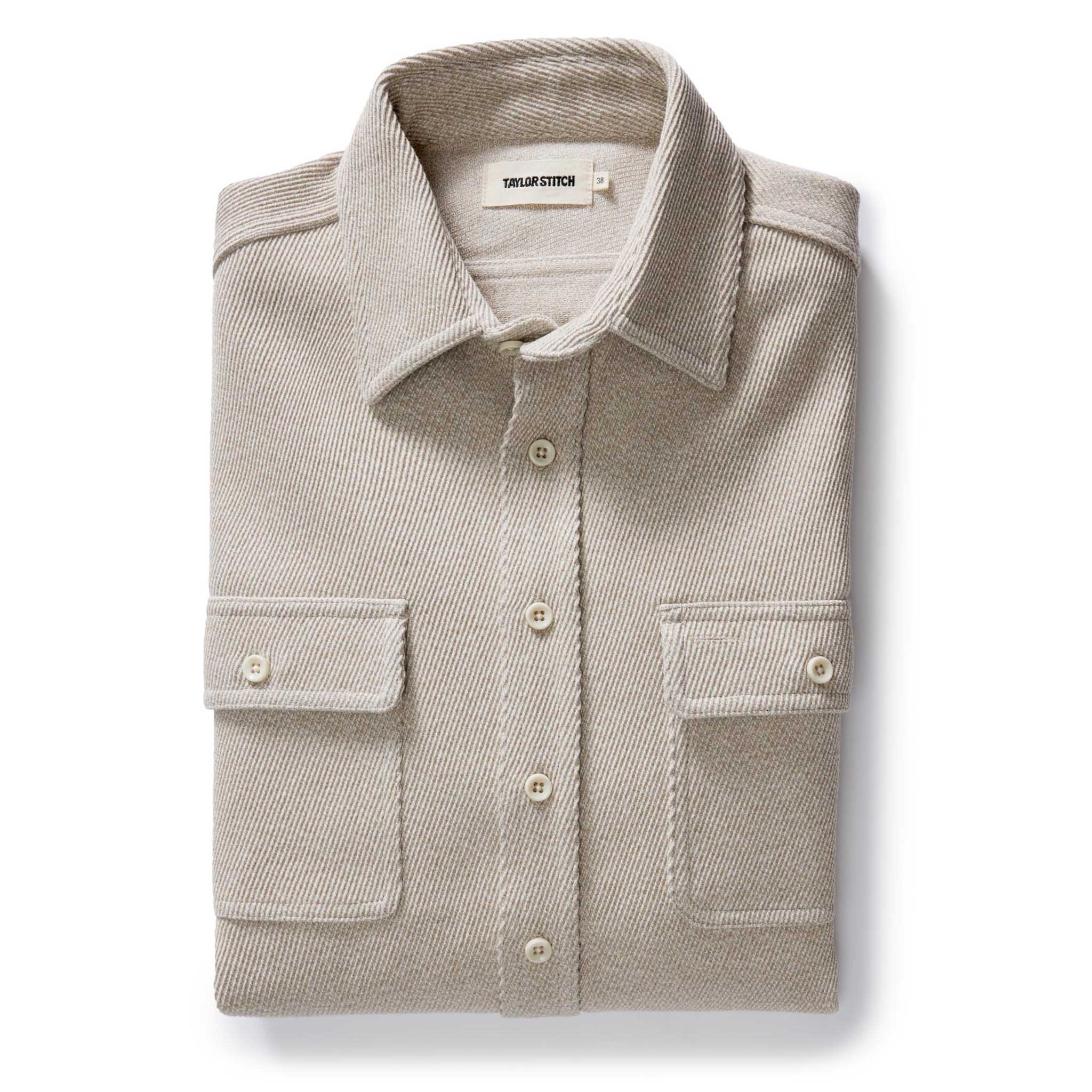The Ledge Shirt in Flax Twill