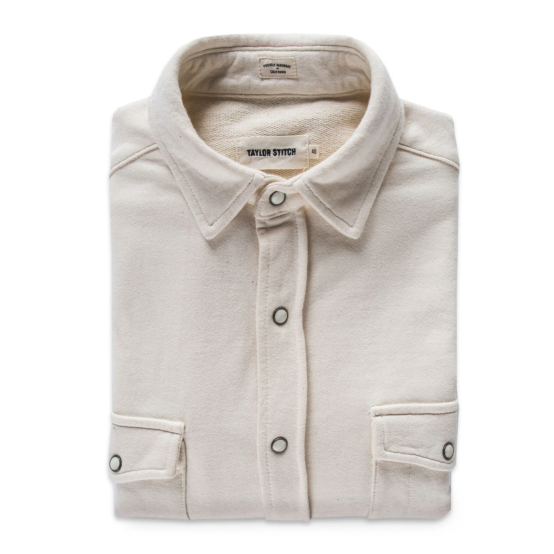 The Glacier Shirt in Natural French Terry