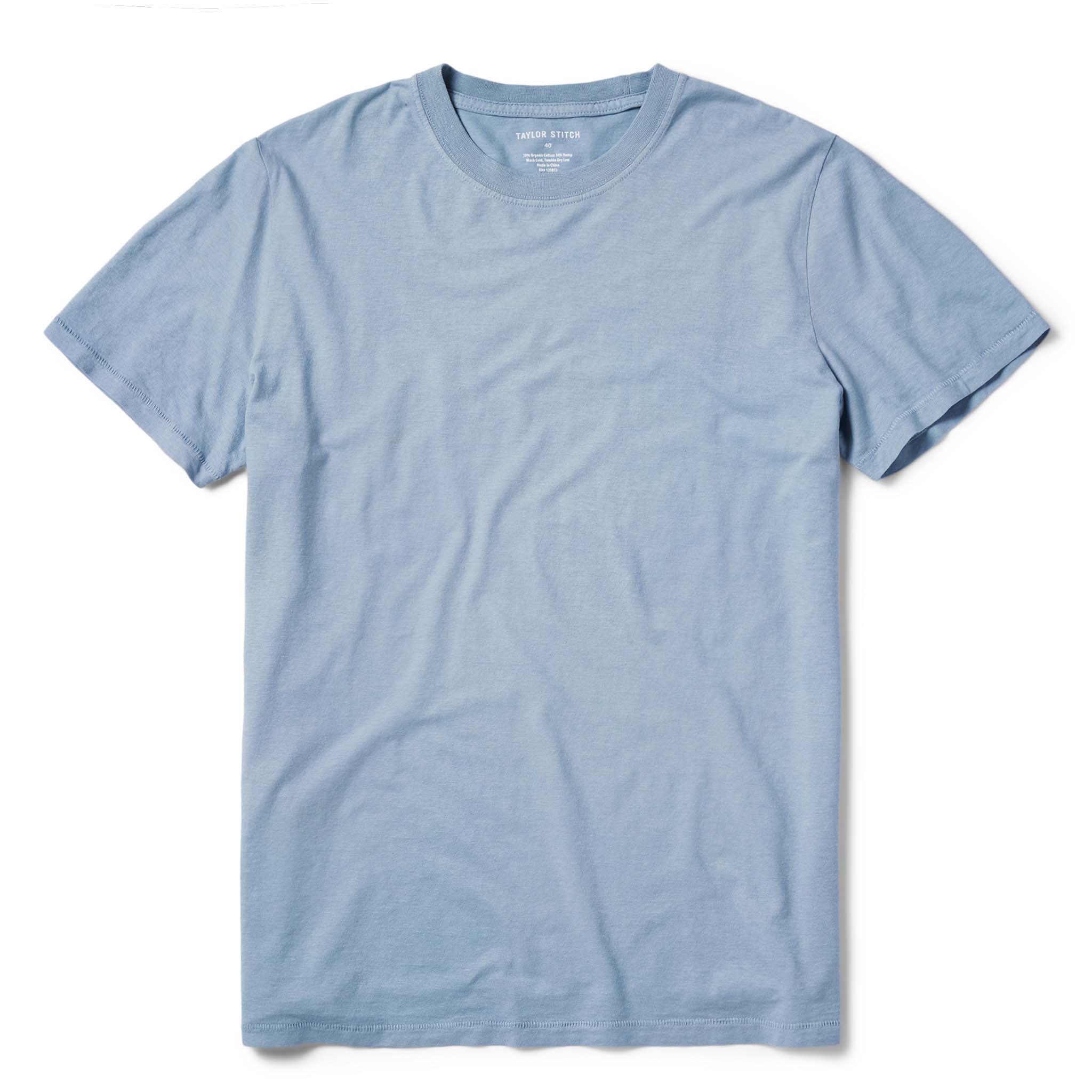 The Cotton Hemp Tee in Ocean