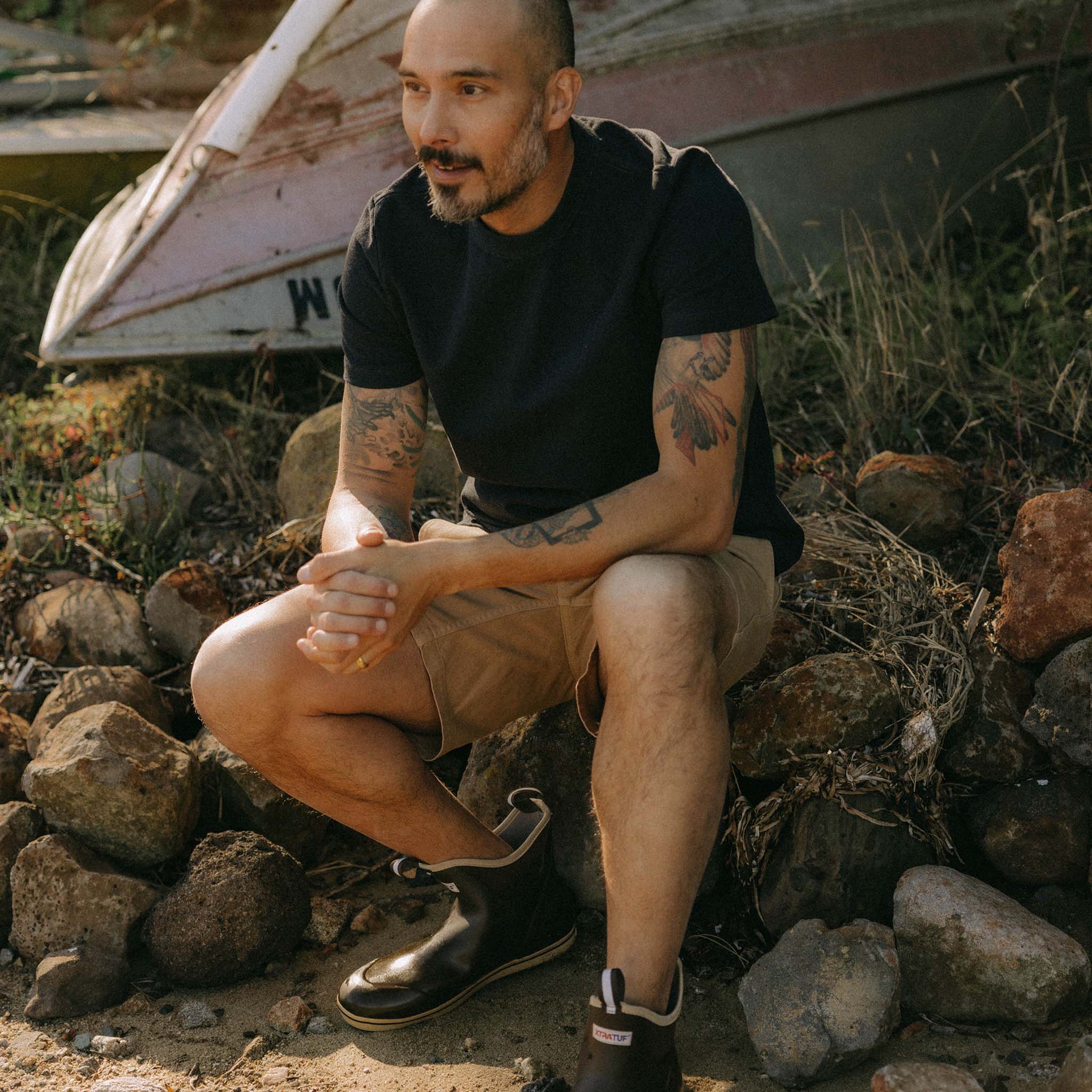 The Organic Cotton Shop Tee in Navy Twist