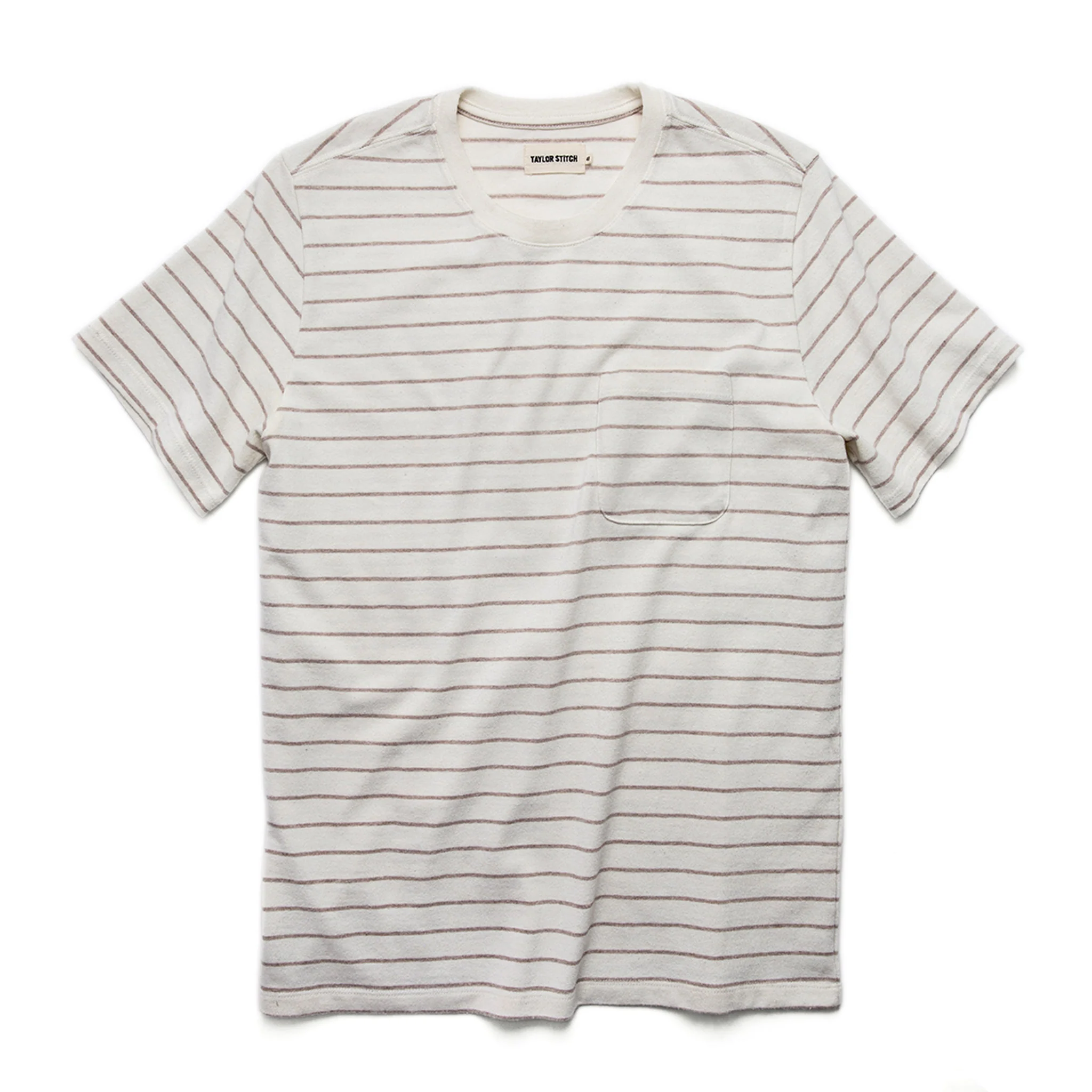 The Heavy Bag Tee in Natural Stripe