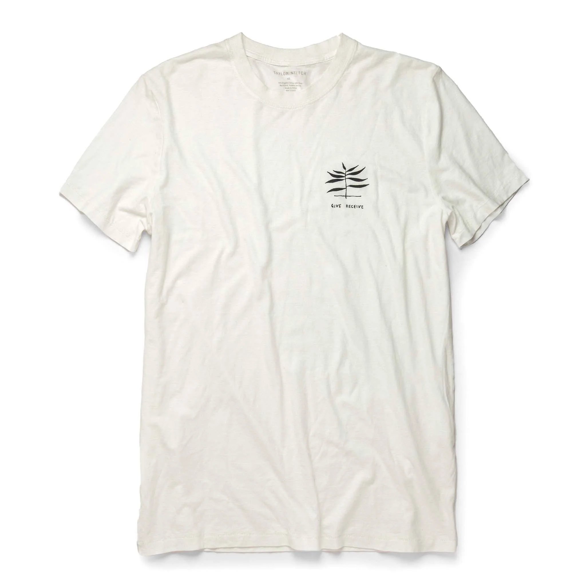 The Cotton Hemp Tee in Natural Give to Get