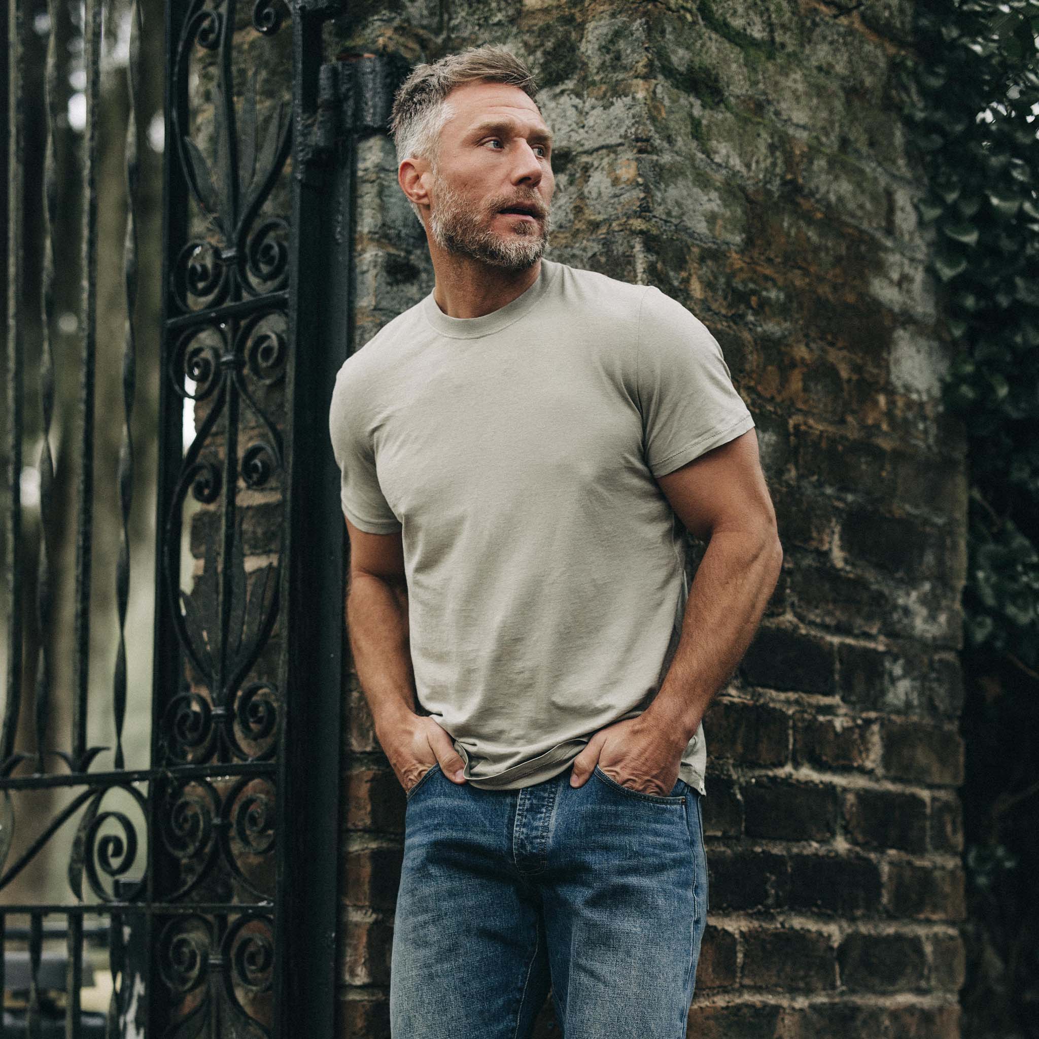 The Cotton Hemp Tee in Sagebrush