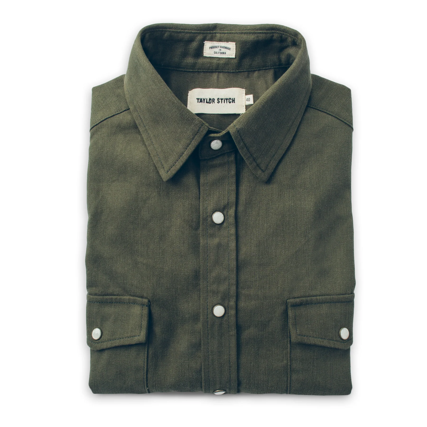 The Glacier Shirt in Olive Twill