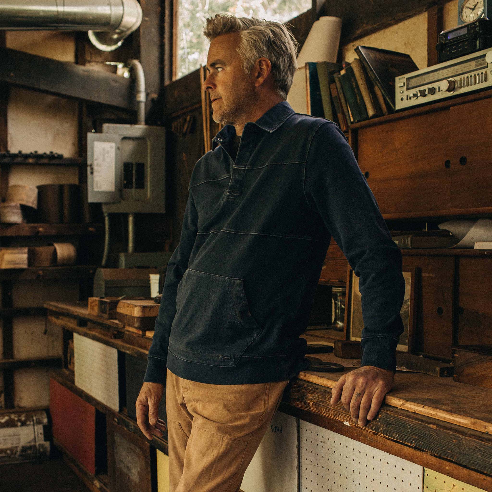 The Turnover Shirt in Washed Indigo