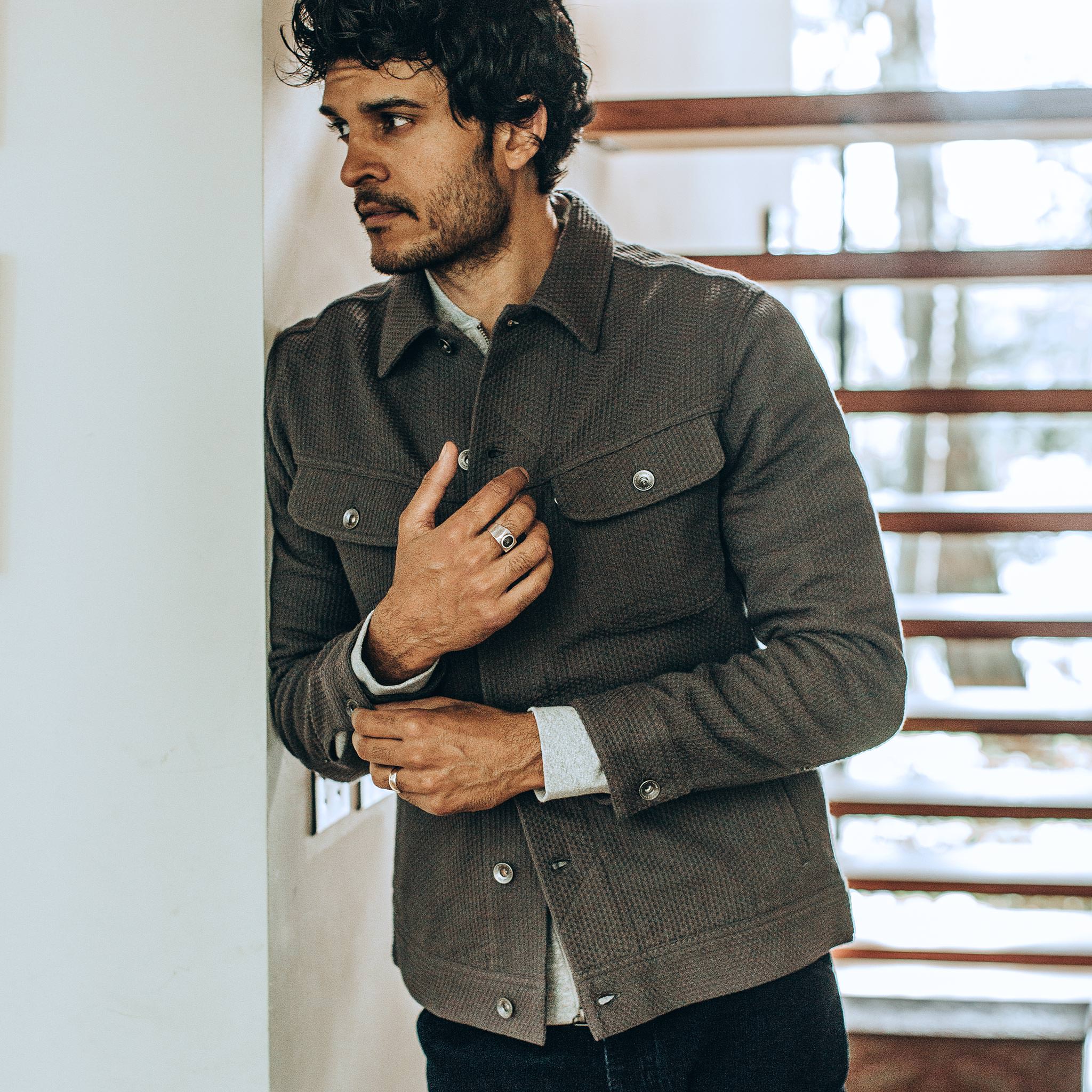 The Long Haul Jacket in Ash Sashiko