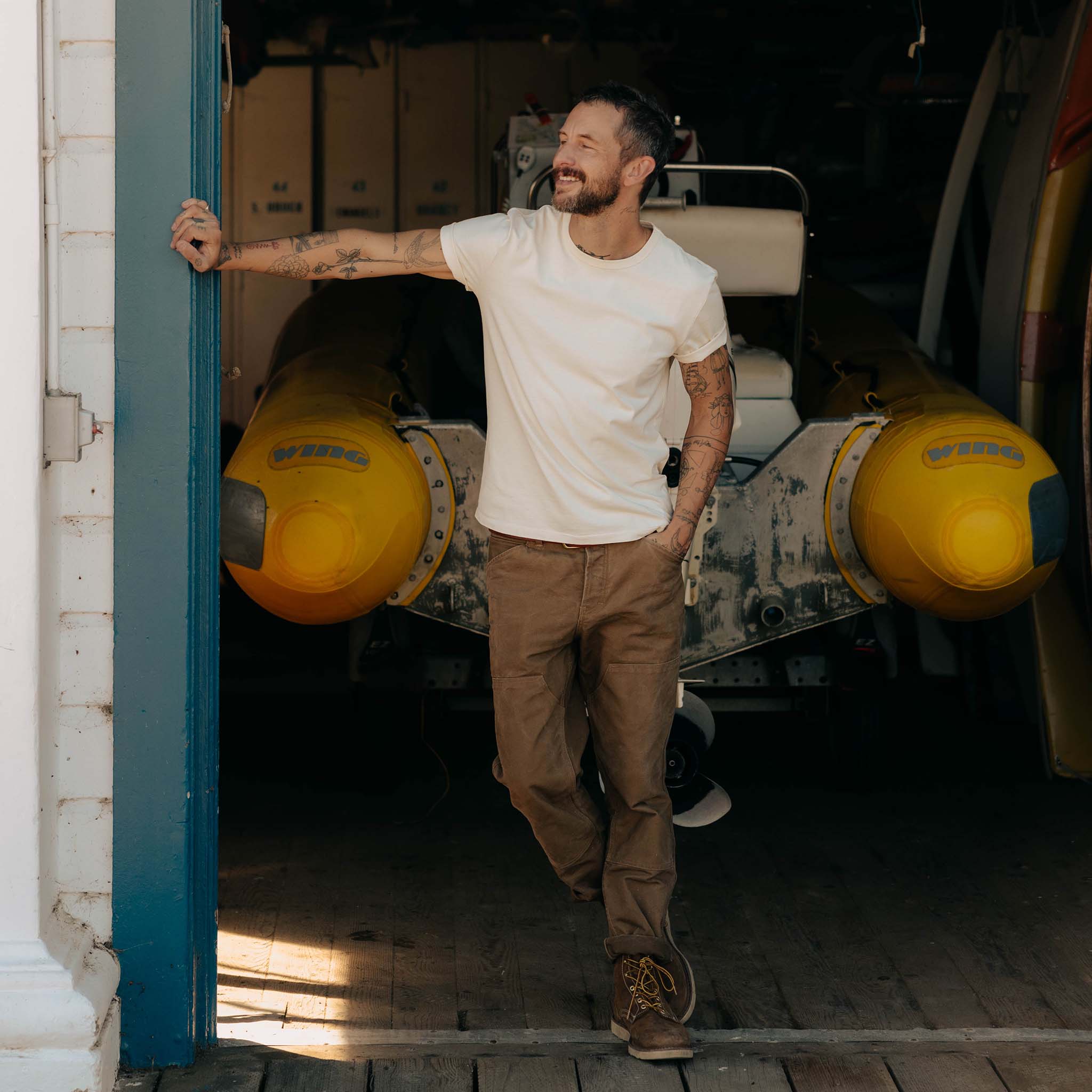 The Organic Cotton Shop Tee in Oat Twist