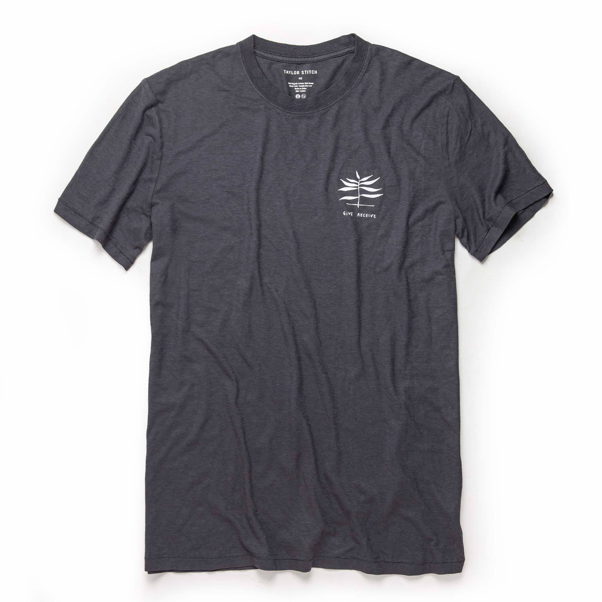 The Cotton Hemp Tee in Navy Give to Get