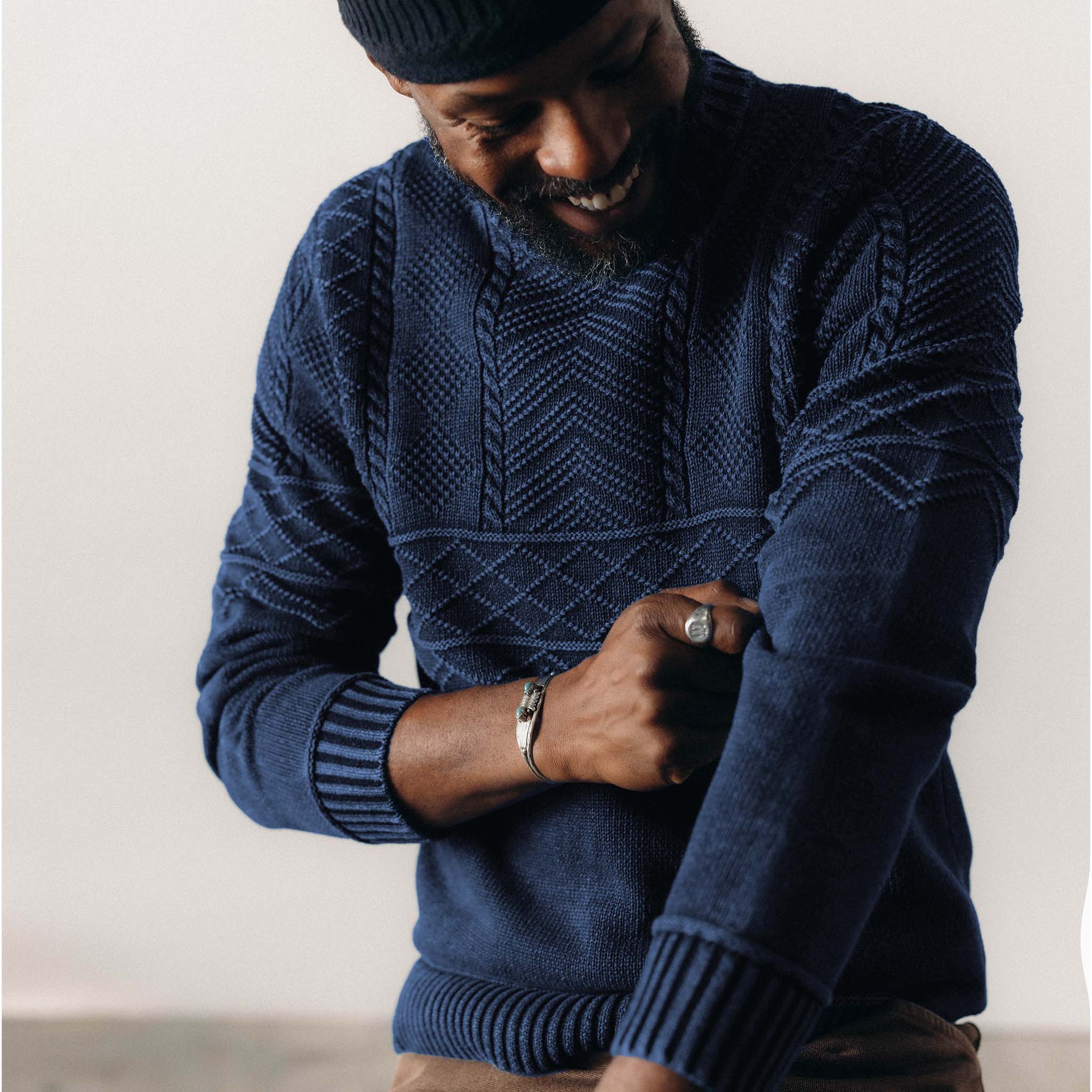 The Bedford Sweater in Navy