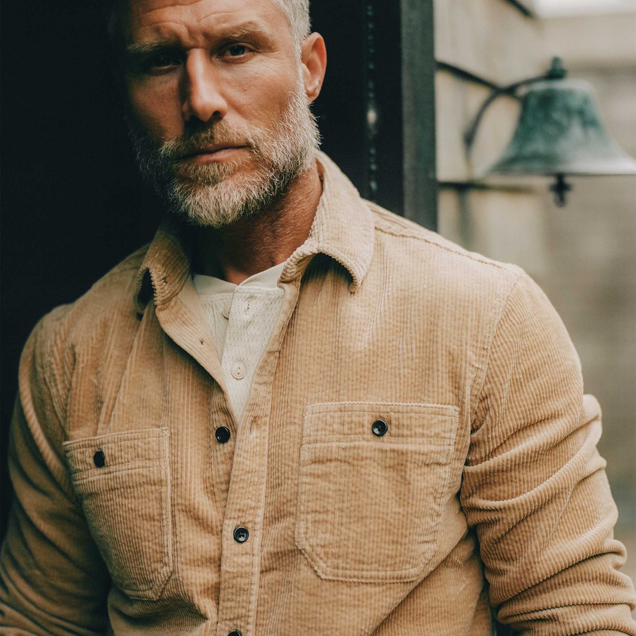 The Utility Shirt in Camel Corduroy