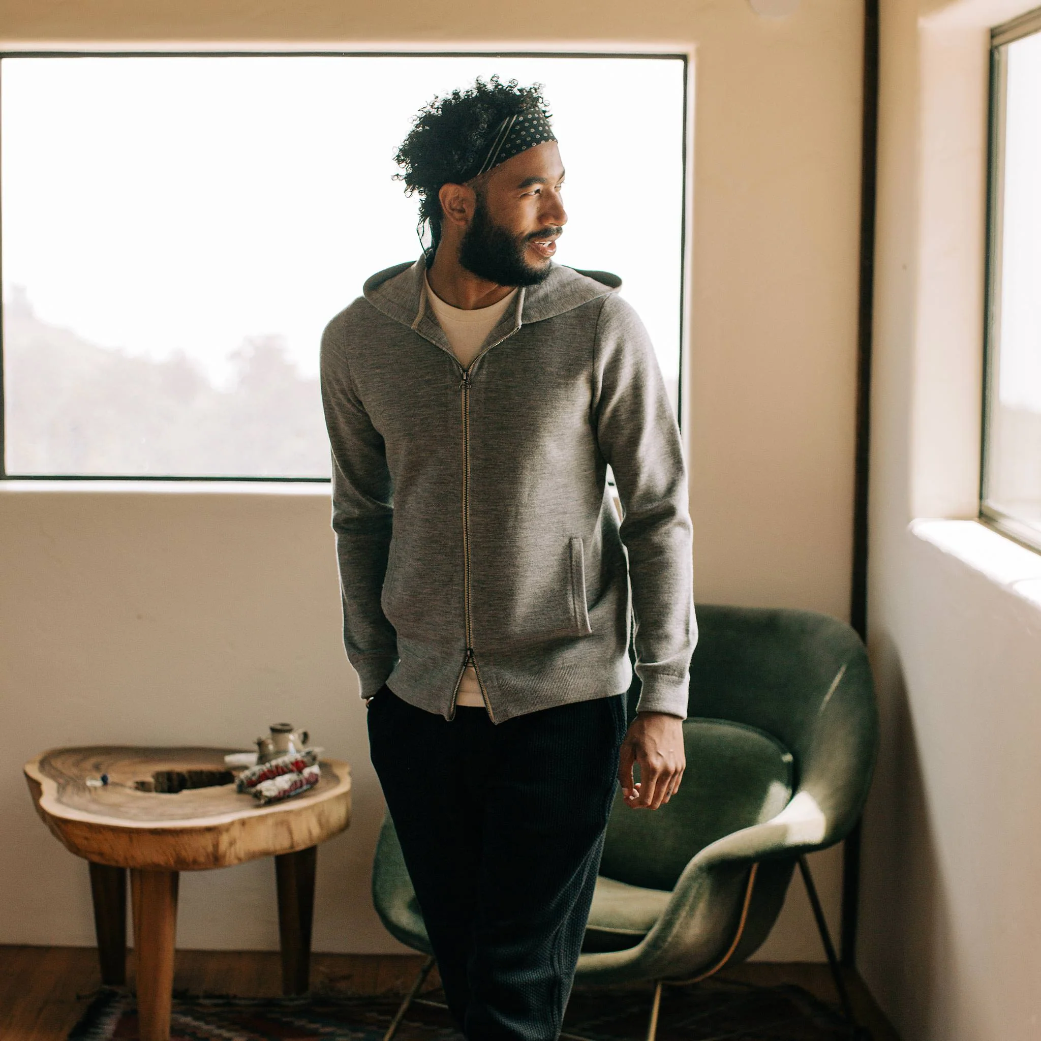 The Portola Hoodie in Aluminum
