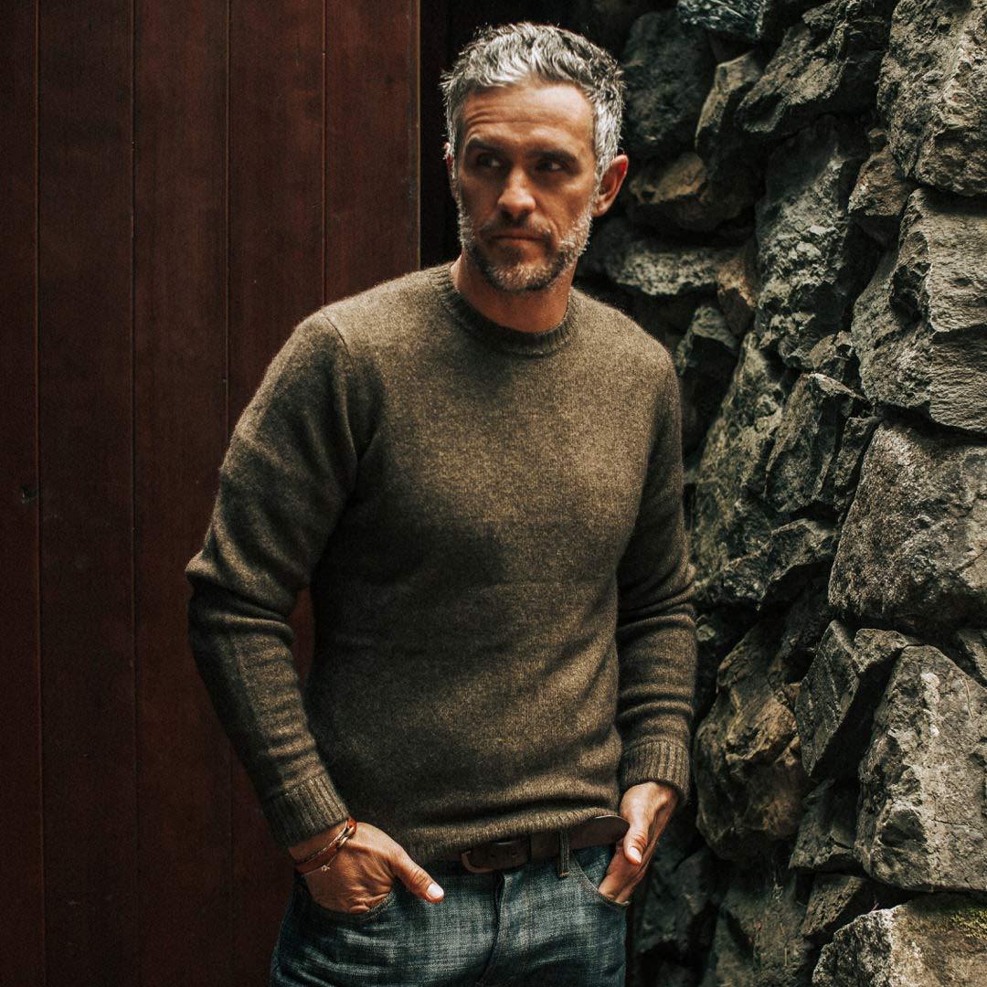 The Lodge Sweater in Army