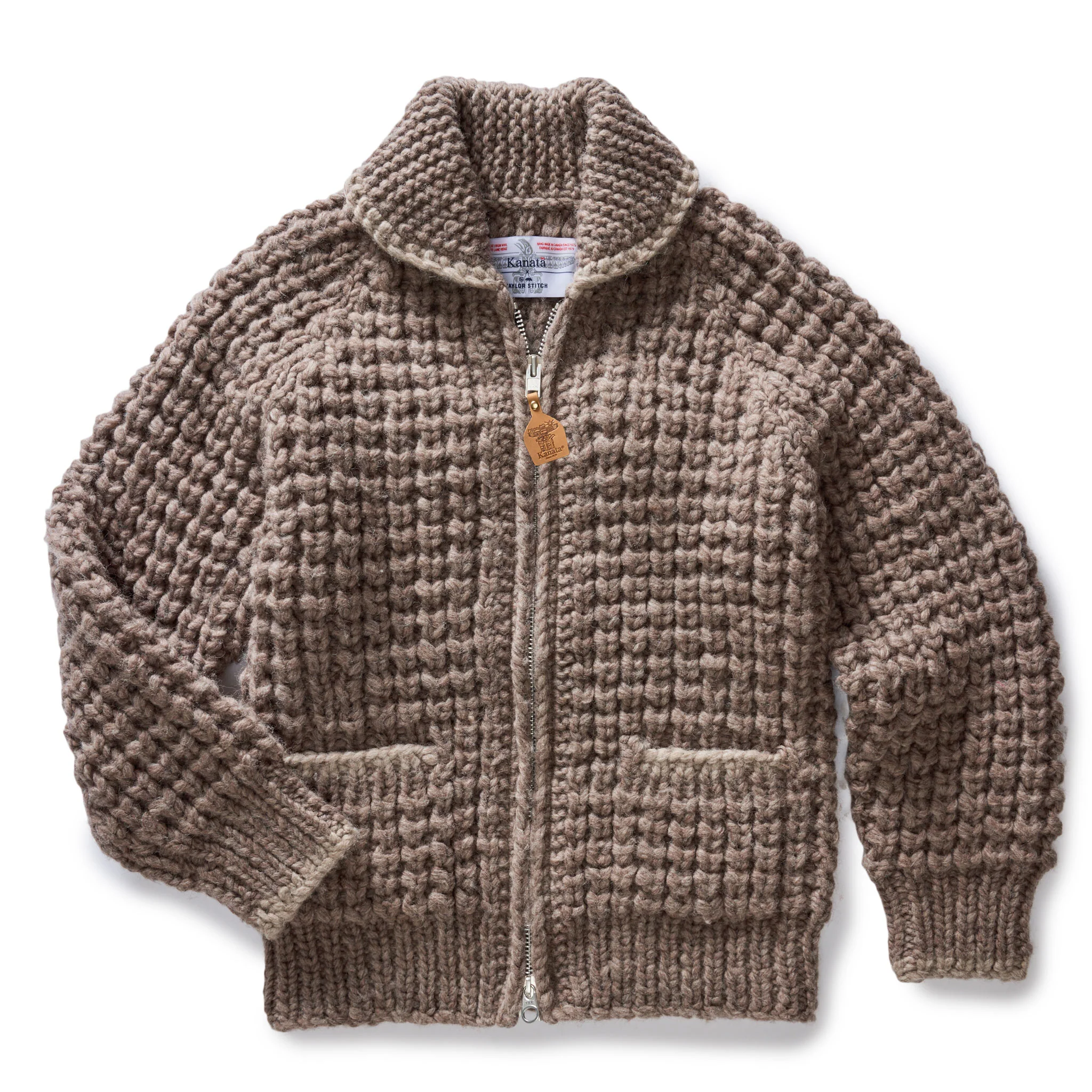 The Seawall Hand-Knit Sweater in Heather Sable