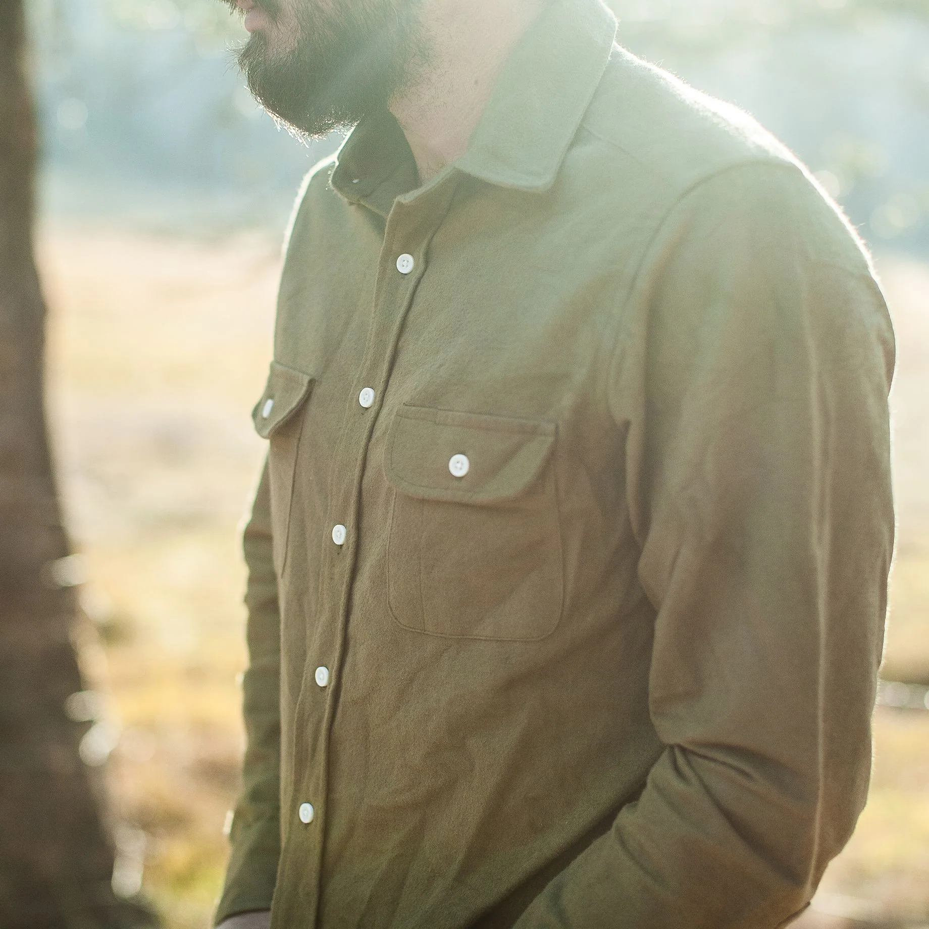 The Yosemite Shirt in Olive Drab