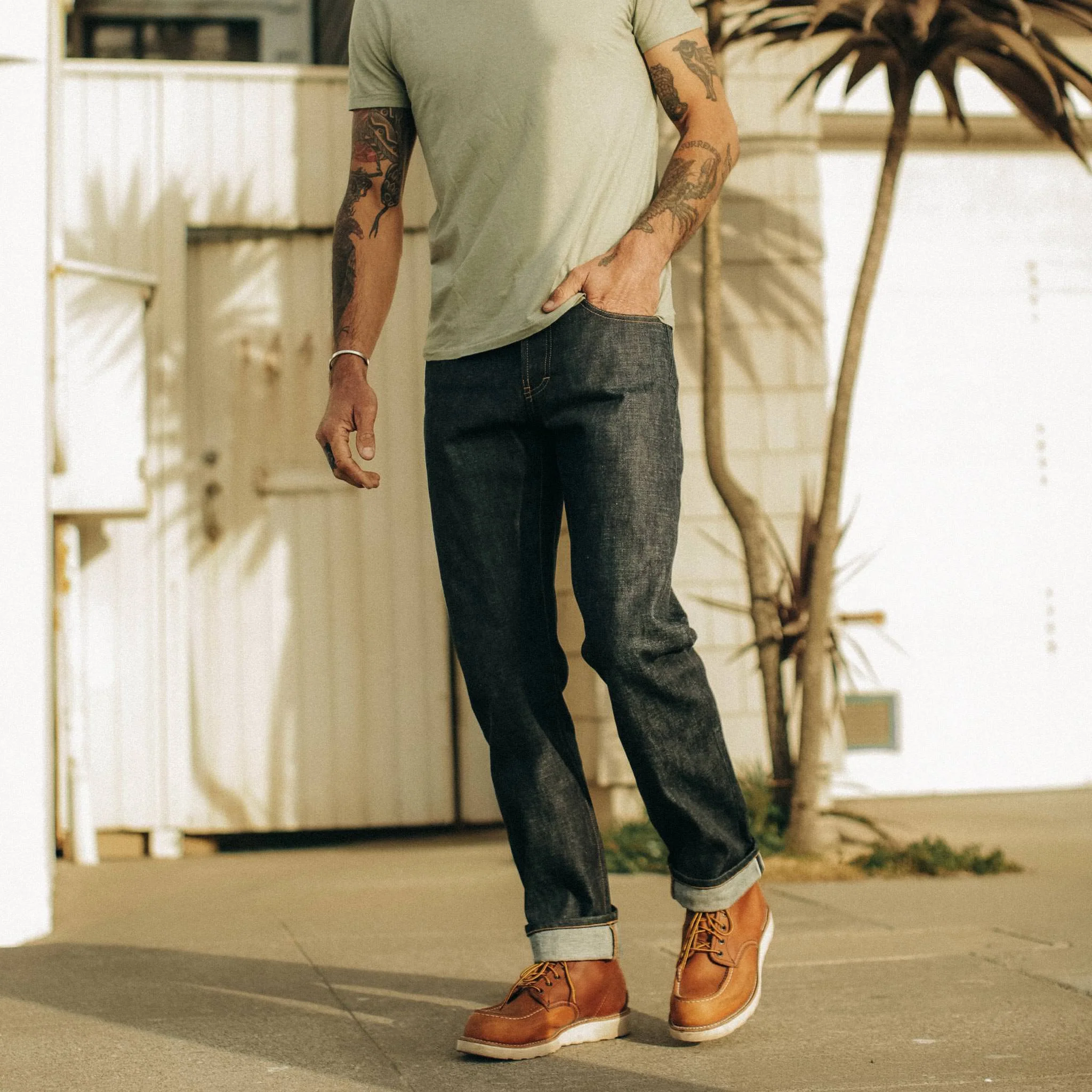 The Democratic Jean in Natural Indigo Selvage
