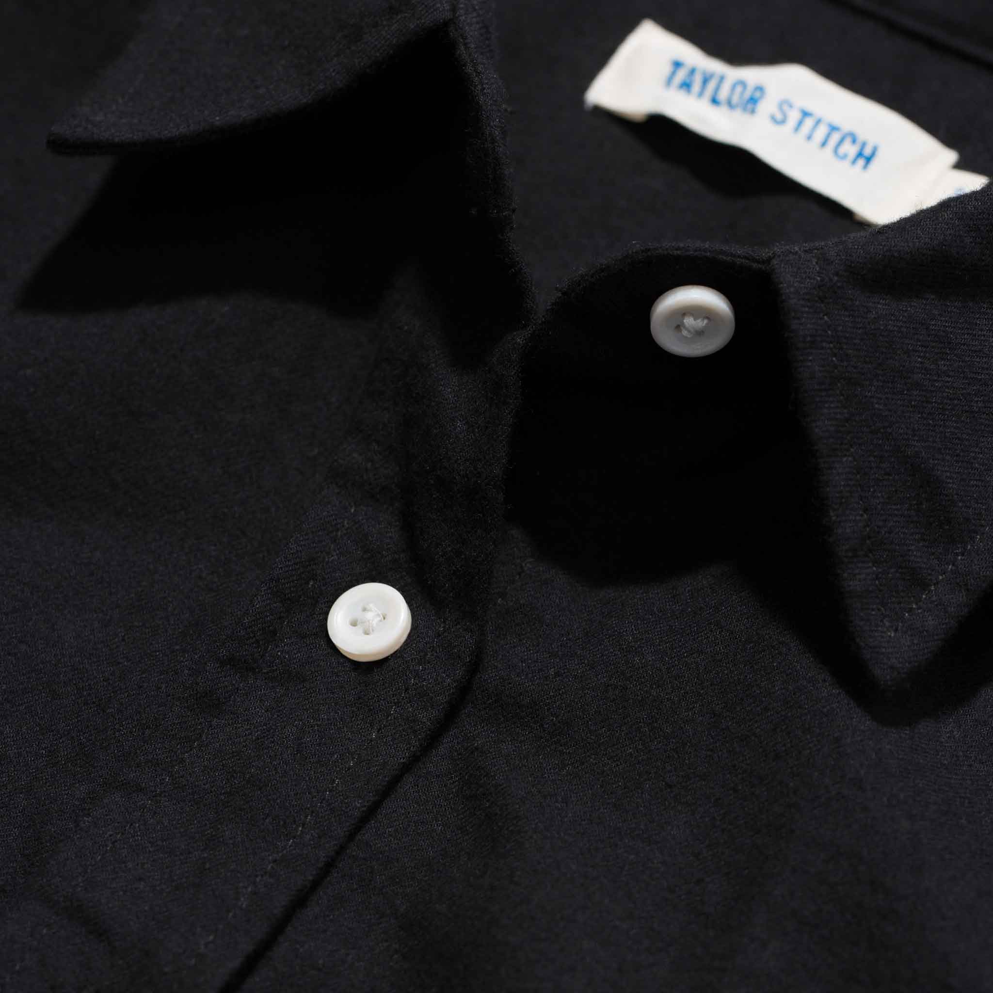 The Katherine in Black Brushed Cotton