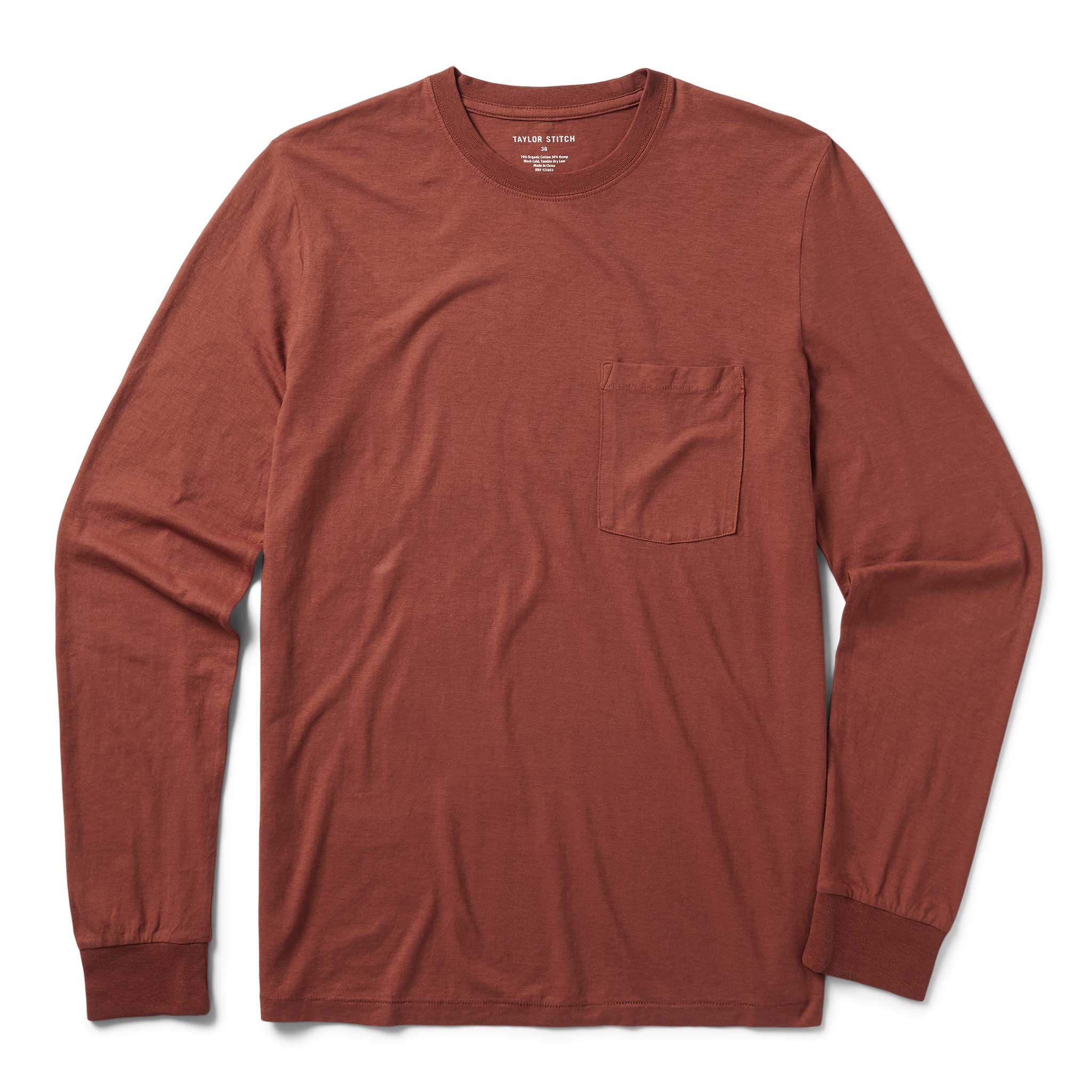 The Cotton Hemp Long Sleeve Tee in Engine