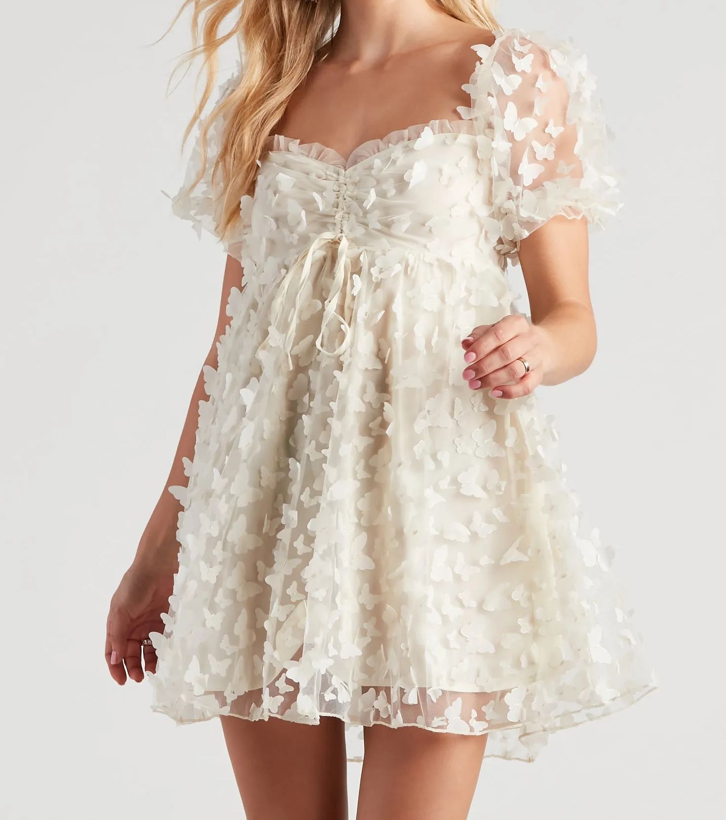 Sunshine Butterfly Skater Dress