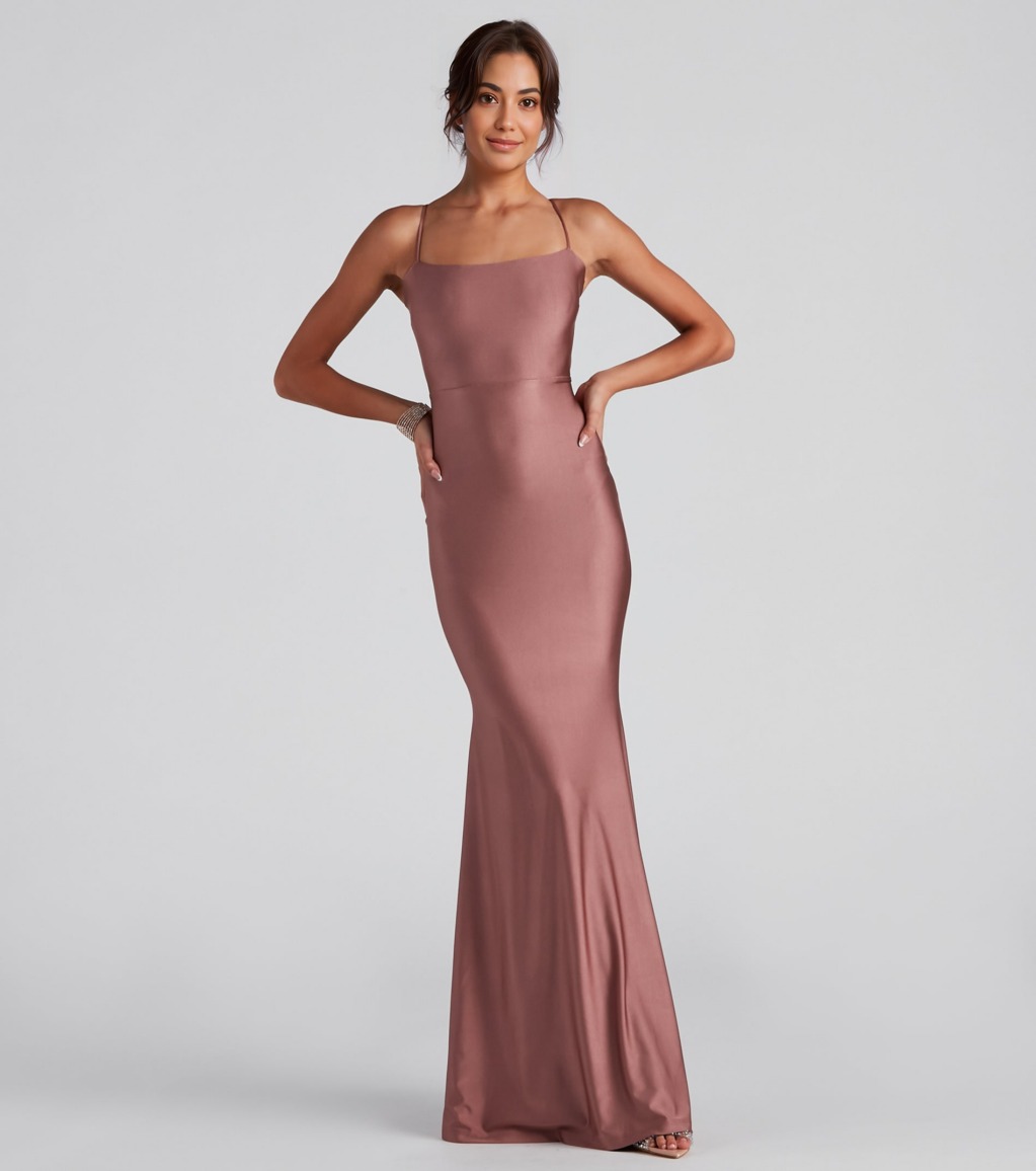 Meadow Formal Open Back Ruffled Dress