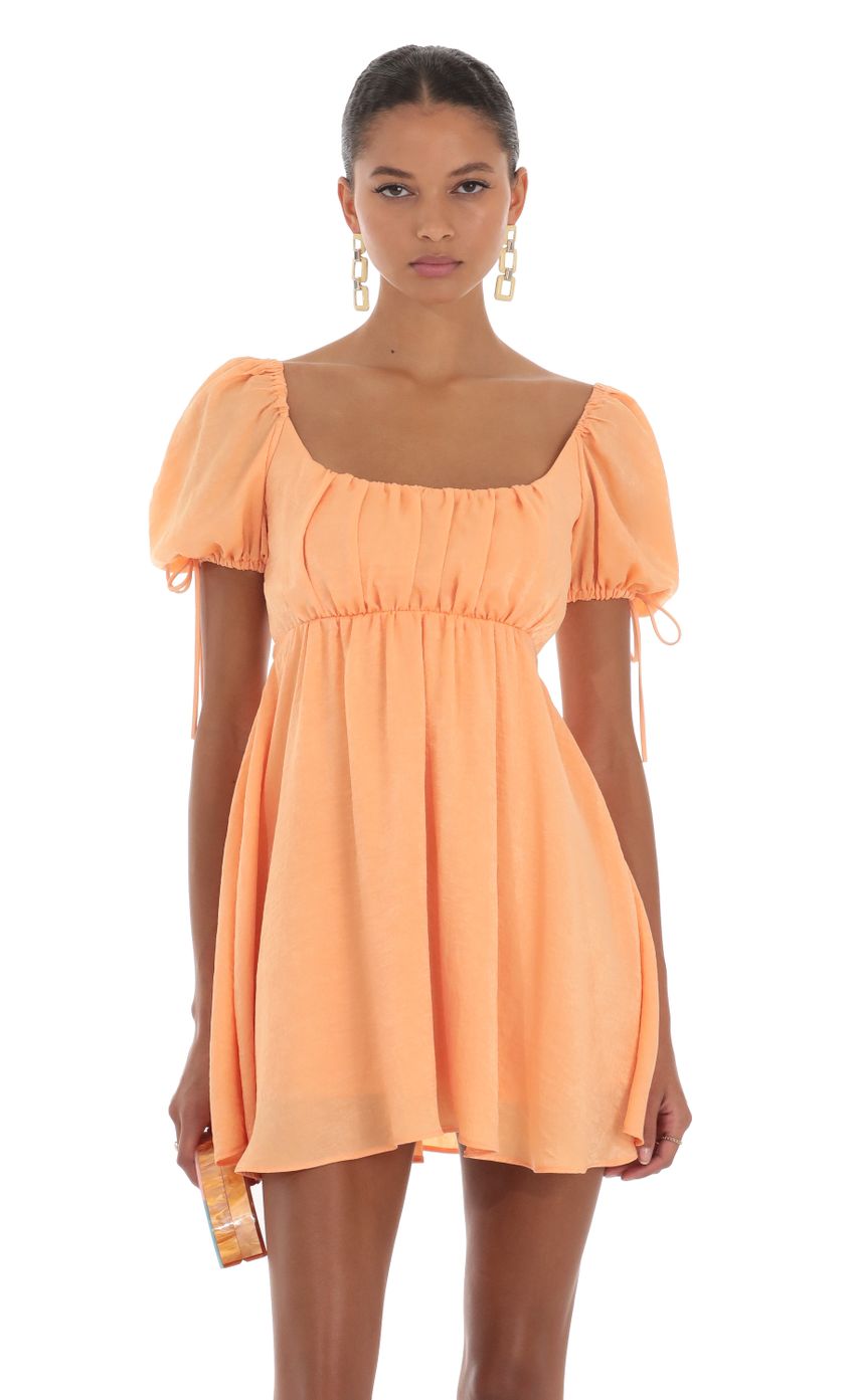 Baby Doll Dress in Orange