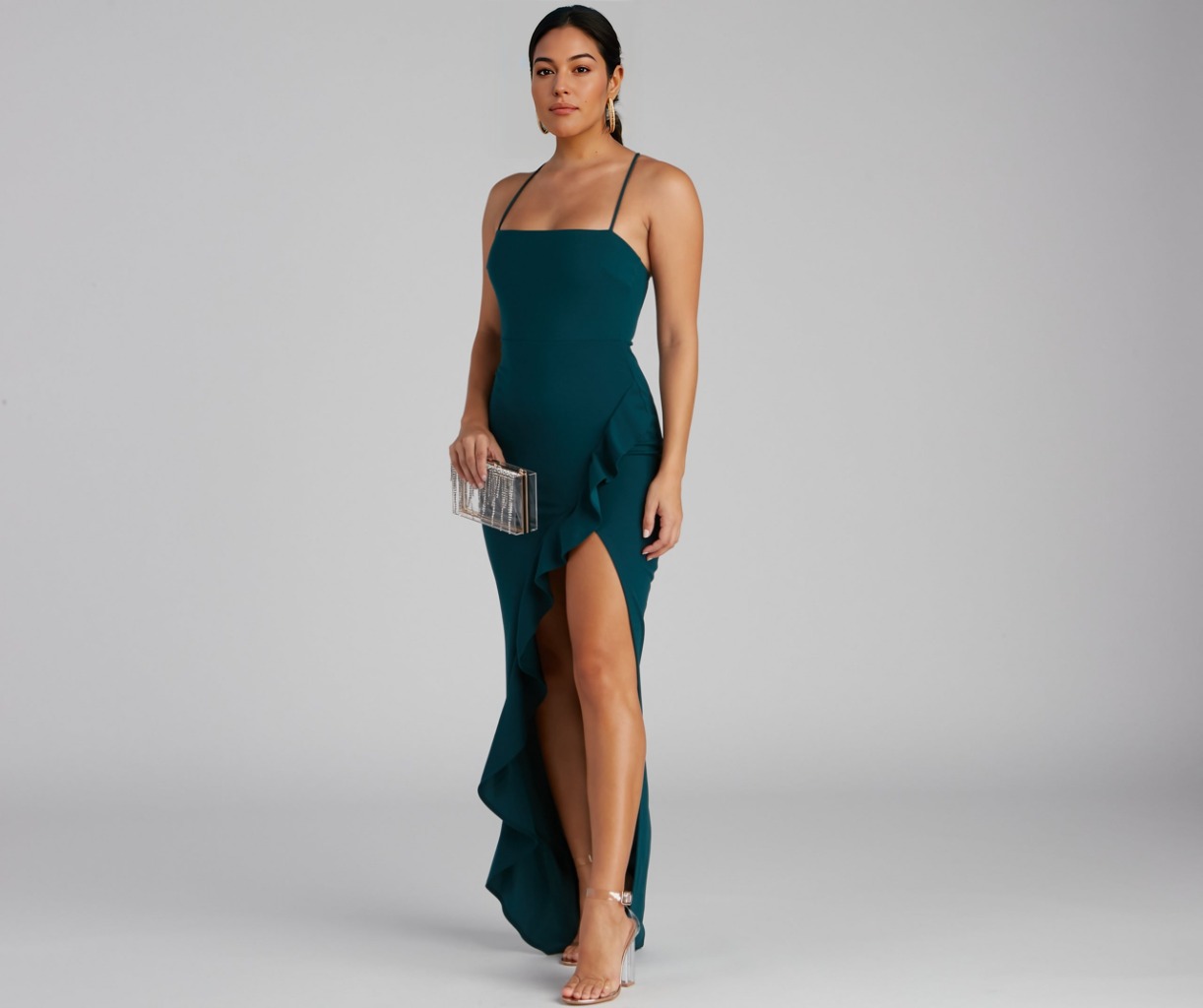 Tiffany Sleeveless High Slit Formal Dress