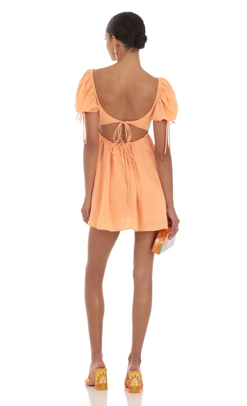 Baby Doll Dress in Orange
