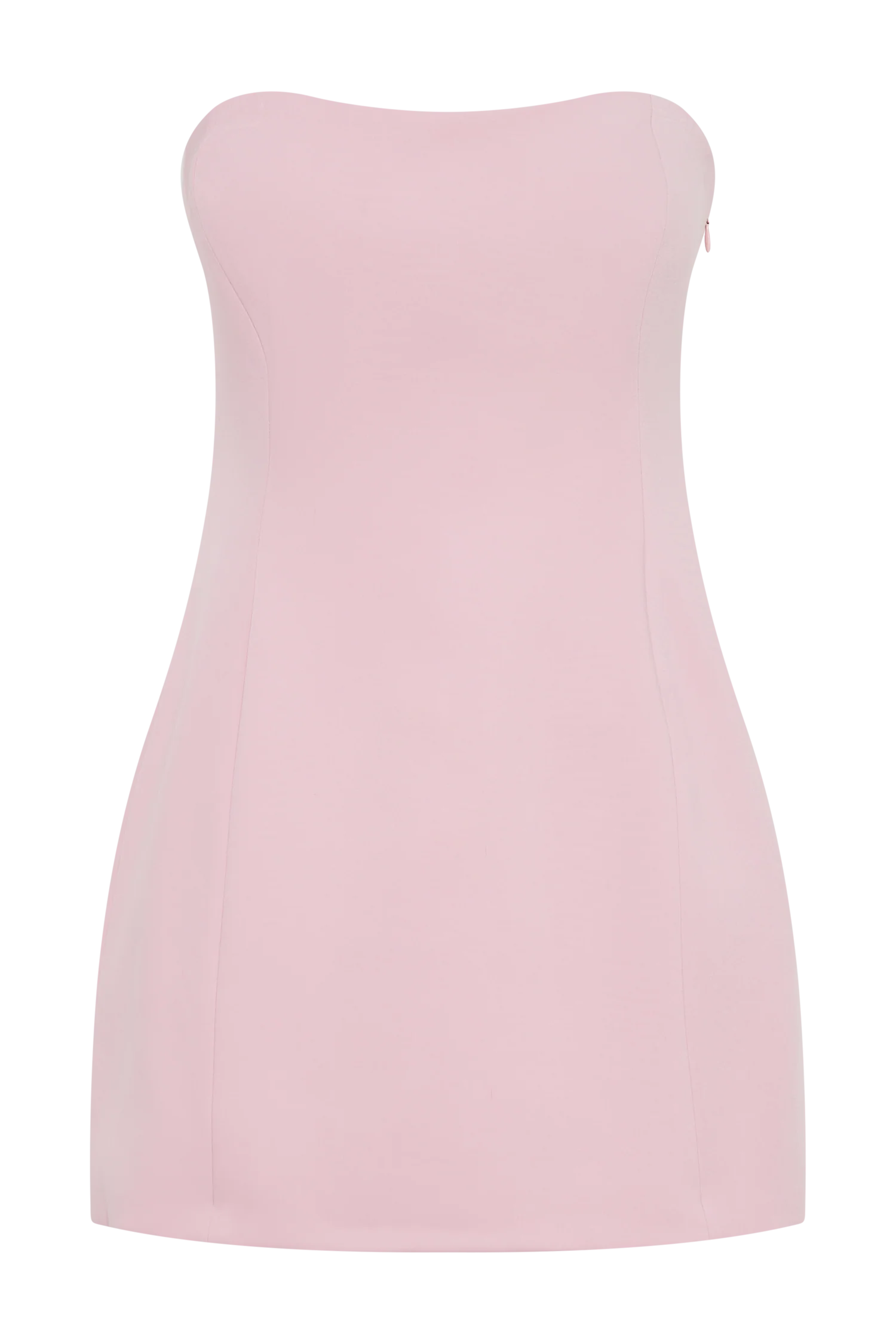 Neeka Strapless Bow Back Mini Dress - Pink