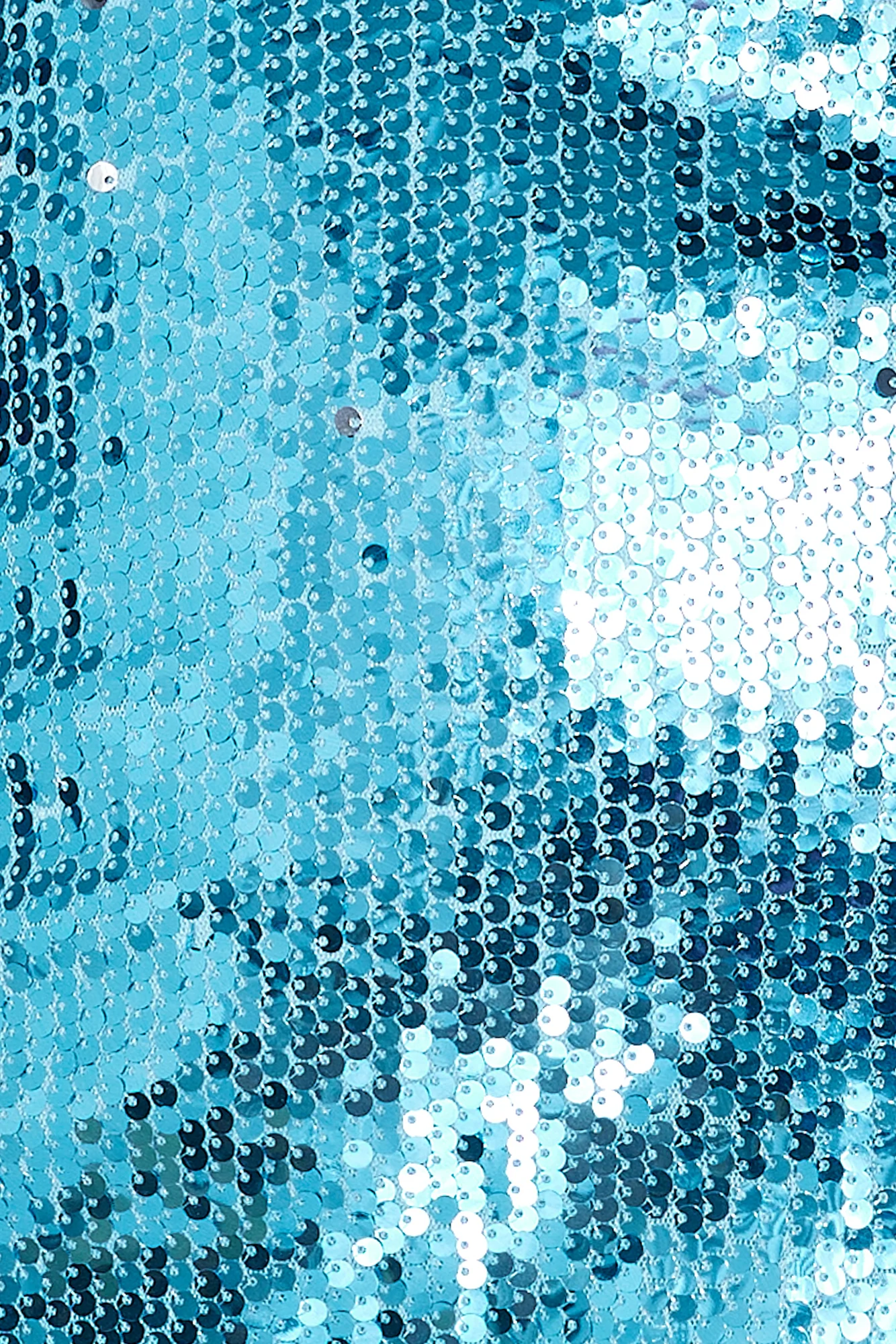 Evening Attraction Sequin Halter Mini Dress Blue