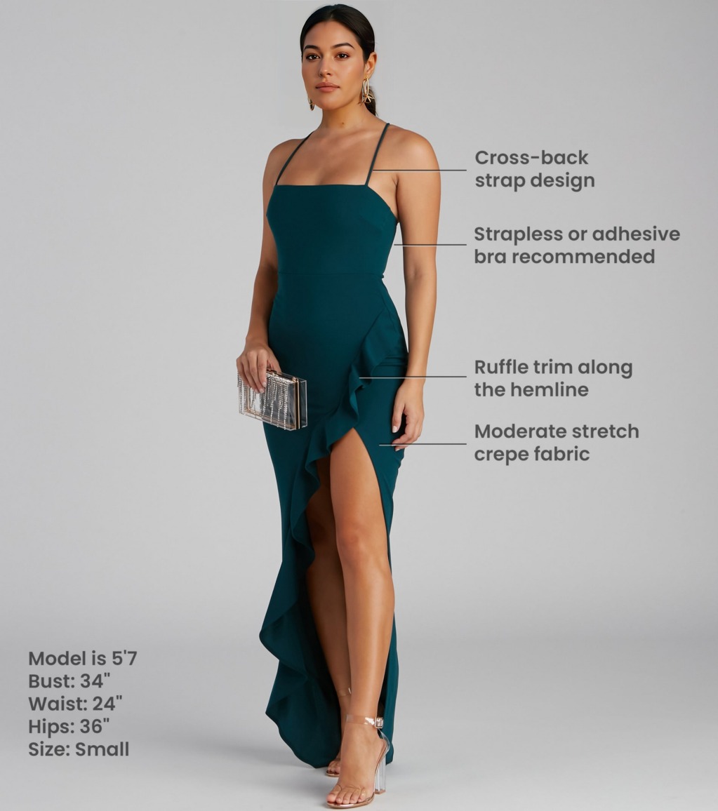 Tiffany Sleeveless High Slit Formal Dress