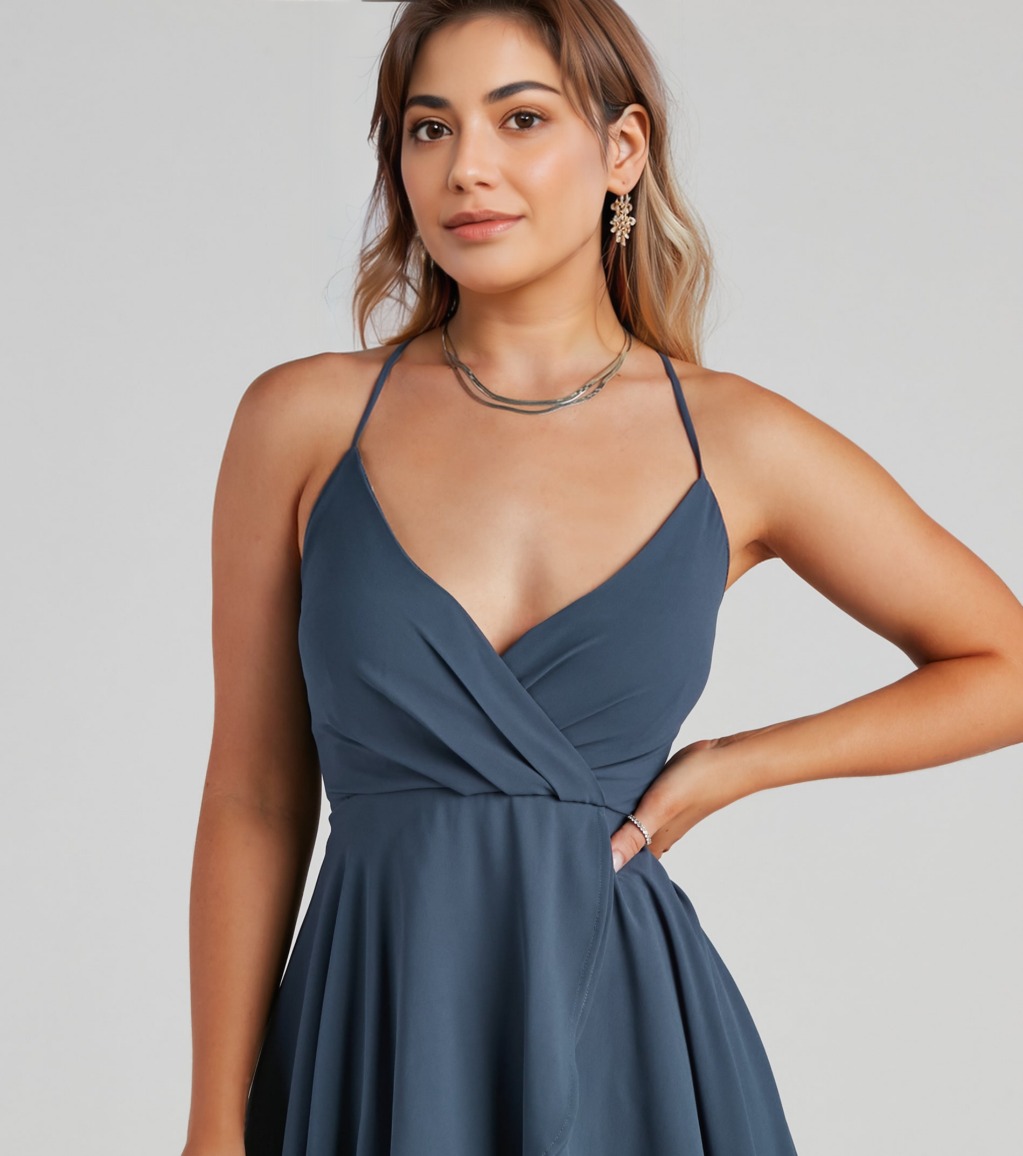 Flutter Away Layered Skater Dress