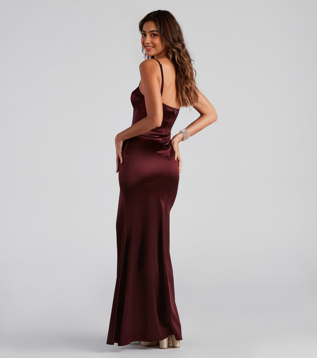 Nora High-Slit Mermaid Dress