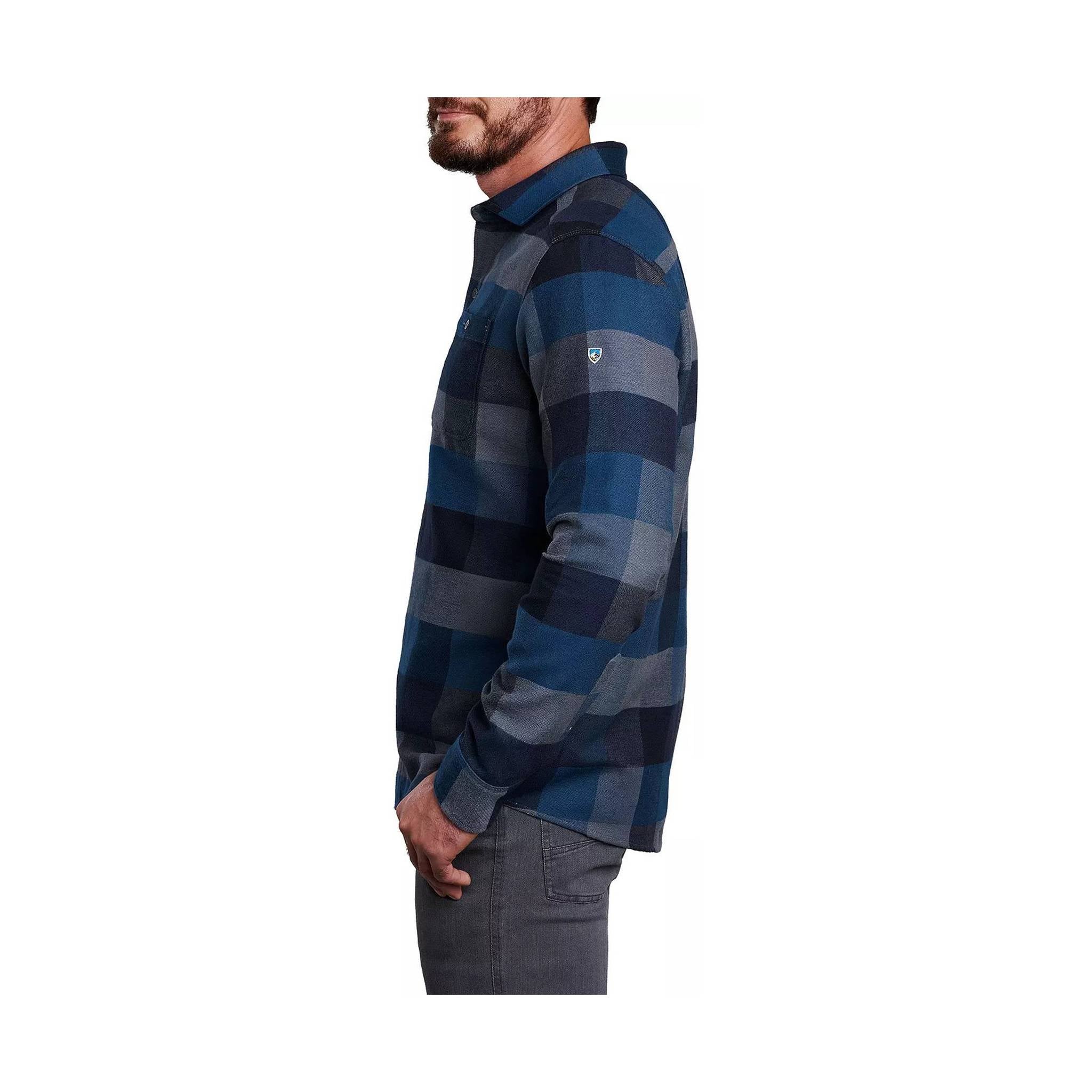 Kuhl Men's Pixelatr Flannel - Black N Blue