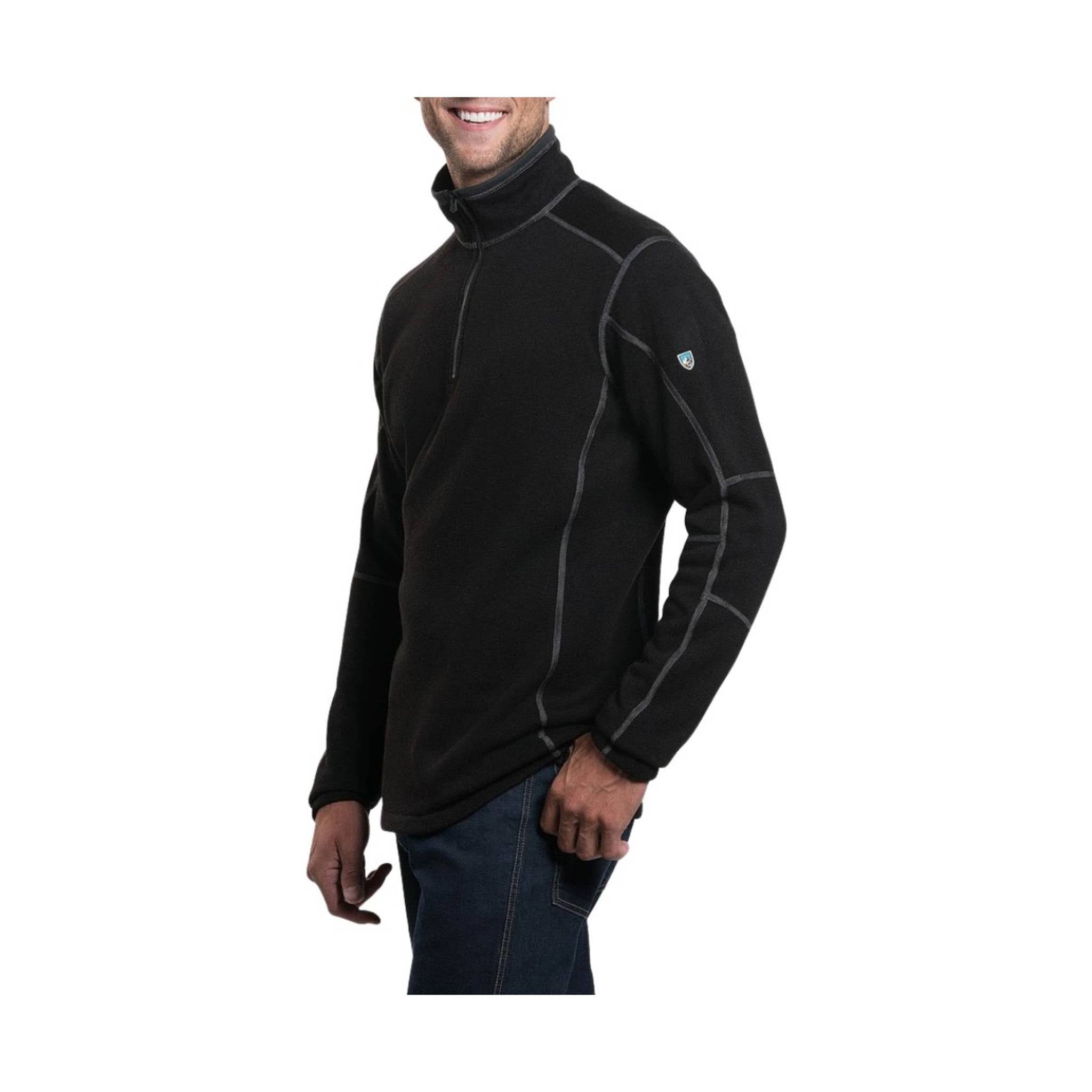 Kuhl Men's Revel Quarter-Zip Sweater - Black