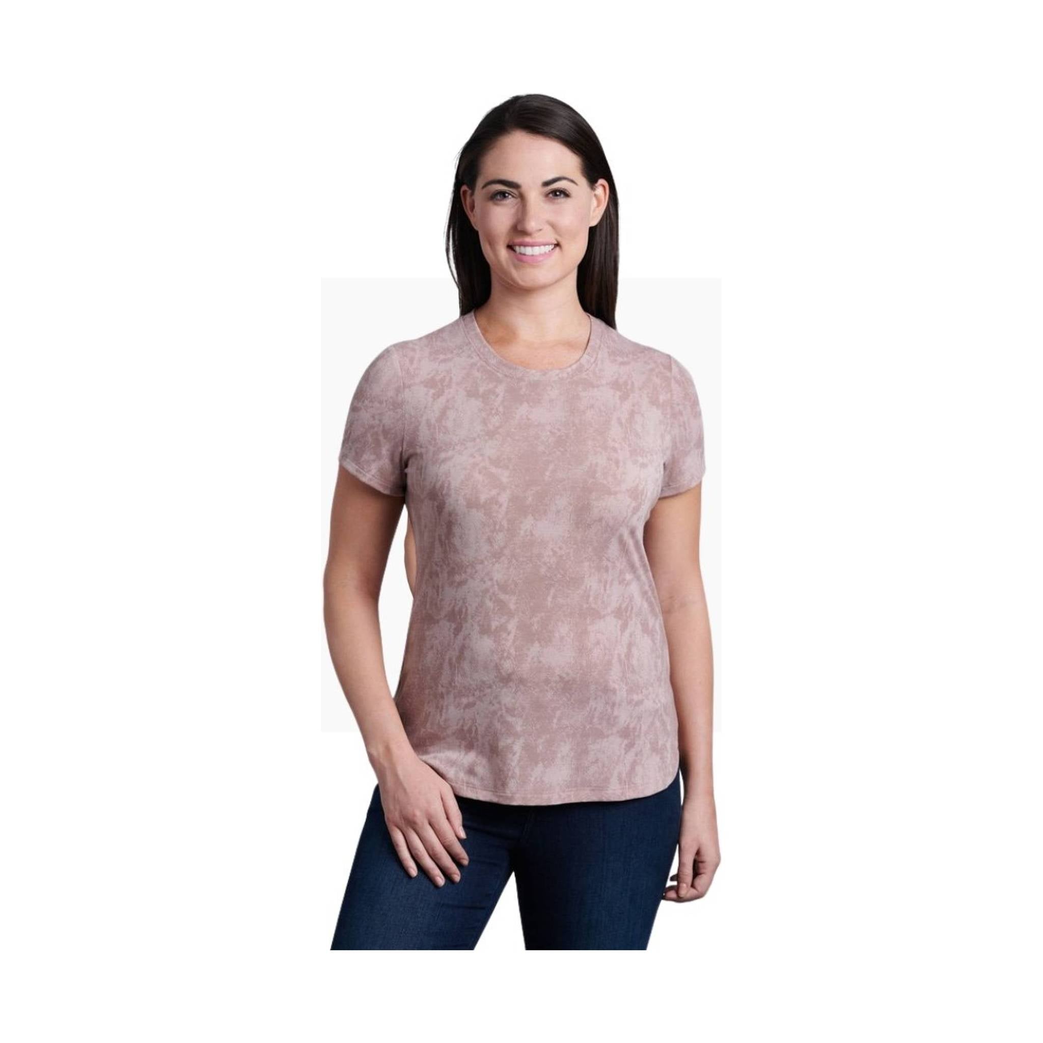 Kuhl Women's Konstance Short Sleeve- Rose Ash Print