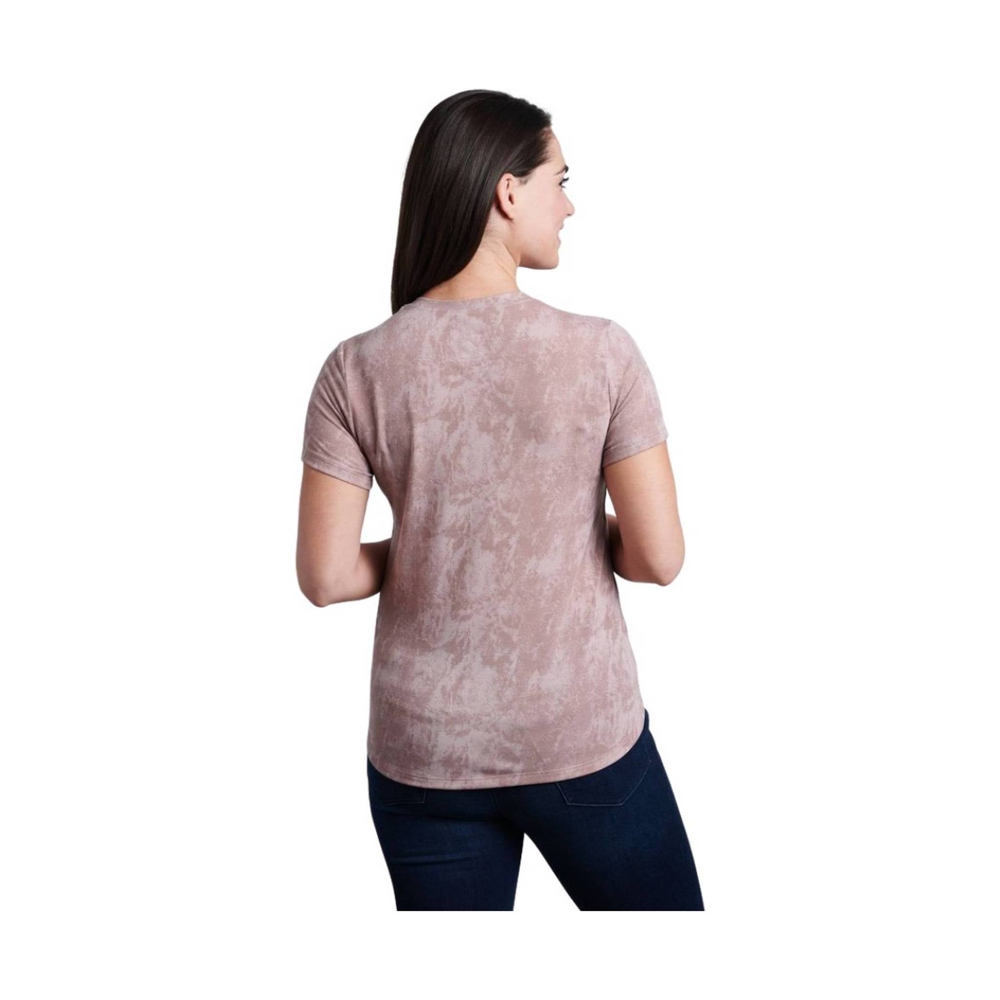 Kuhl Women's Konstance Short Sleeve- Rose Ash Print