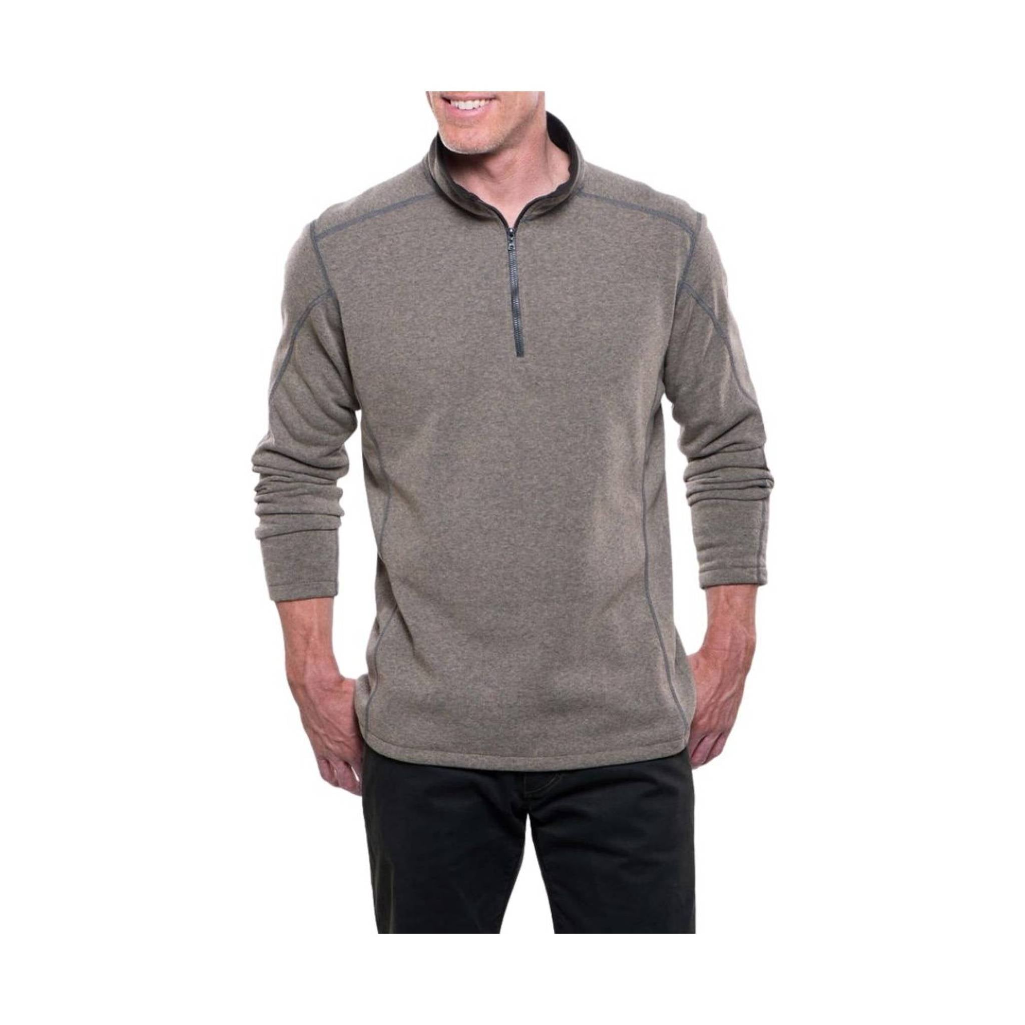 Kuhl Men's Revel Quarter-Zip Sweater - Oatmeal