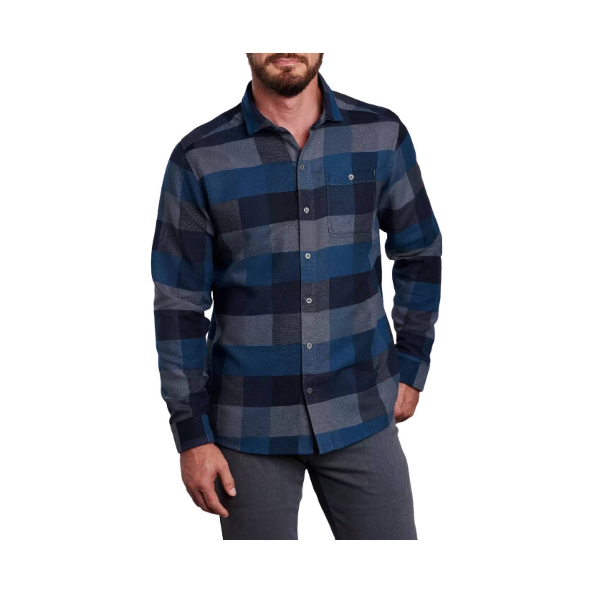 Kuhl Men's Pixelatr Flannel - Black N Blue