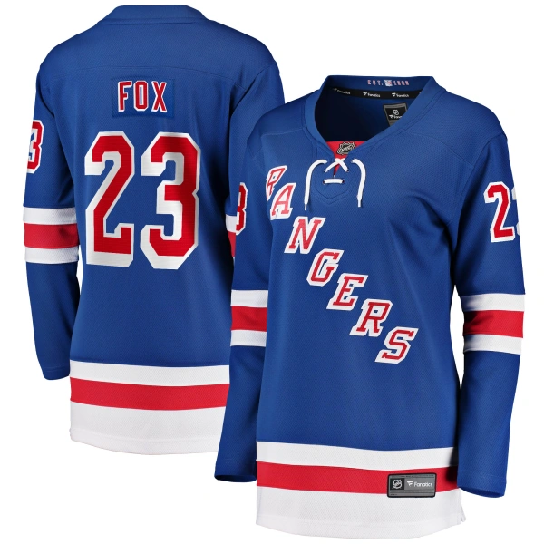Adam Fox New York Rangers Fanatics Branded Womens 201718 Home Breakaway