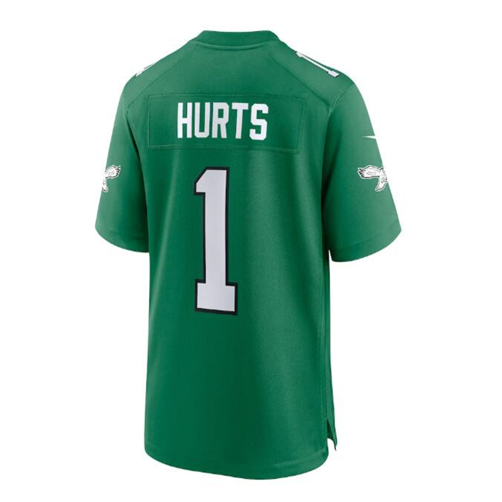 P.Eagles #1 Jalen Hurts Alternate Game Player Jersey - Kelly Green ...