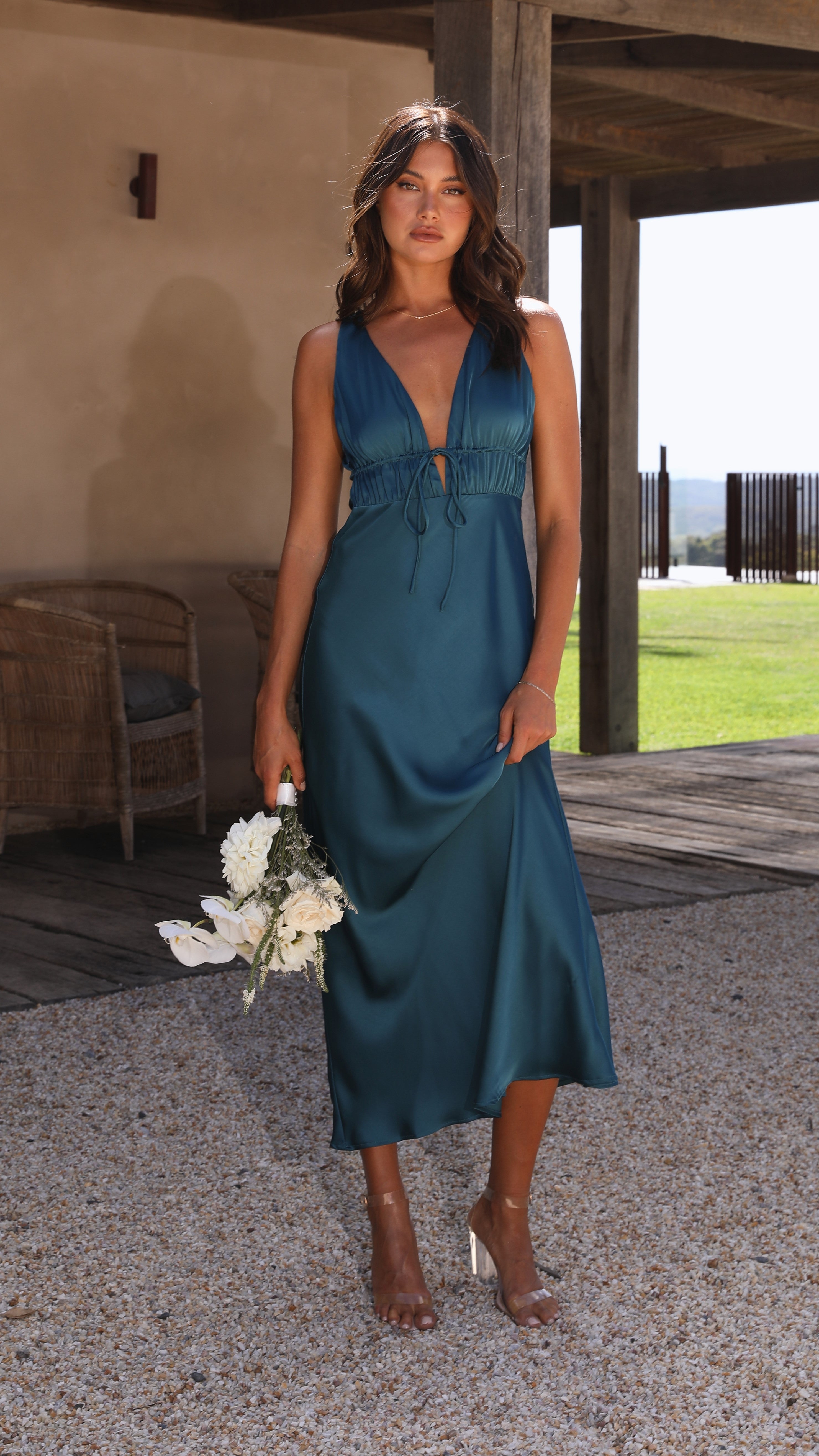Kikodress - Amber Maxi Dress - Teal