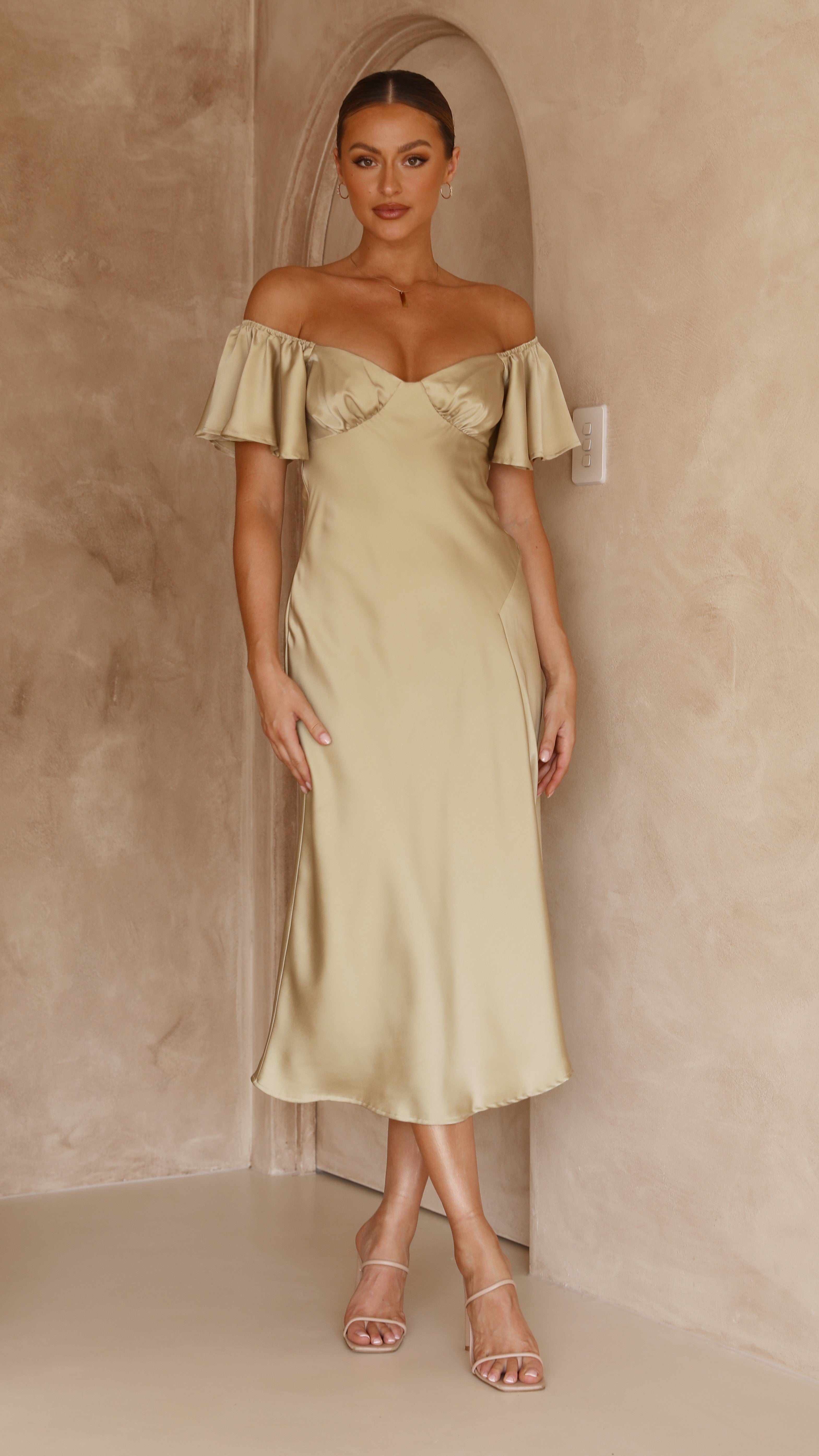 Kikodress - Louisa Midi Dress - Olive